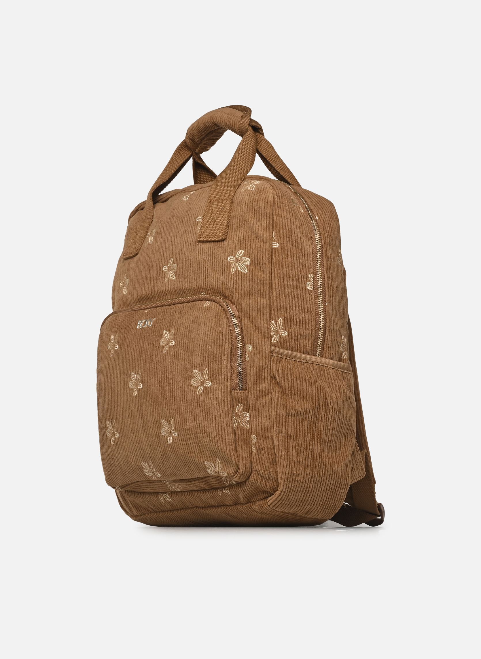 Rucksäcke Feeling Emby Handle Backpack damen braun Roxy Rucksäcke Feeling Emby Handle Backpack damen braun WOODSMOKE
