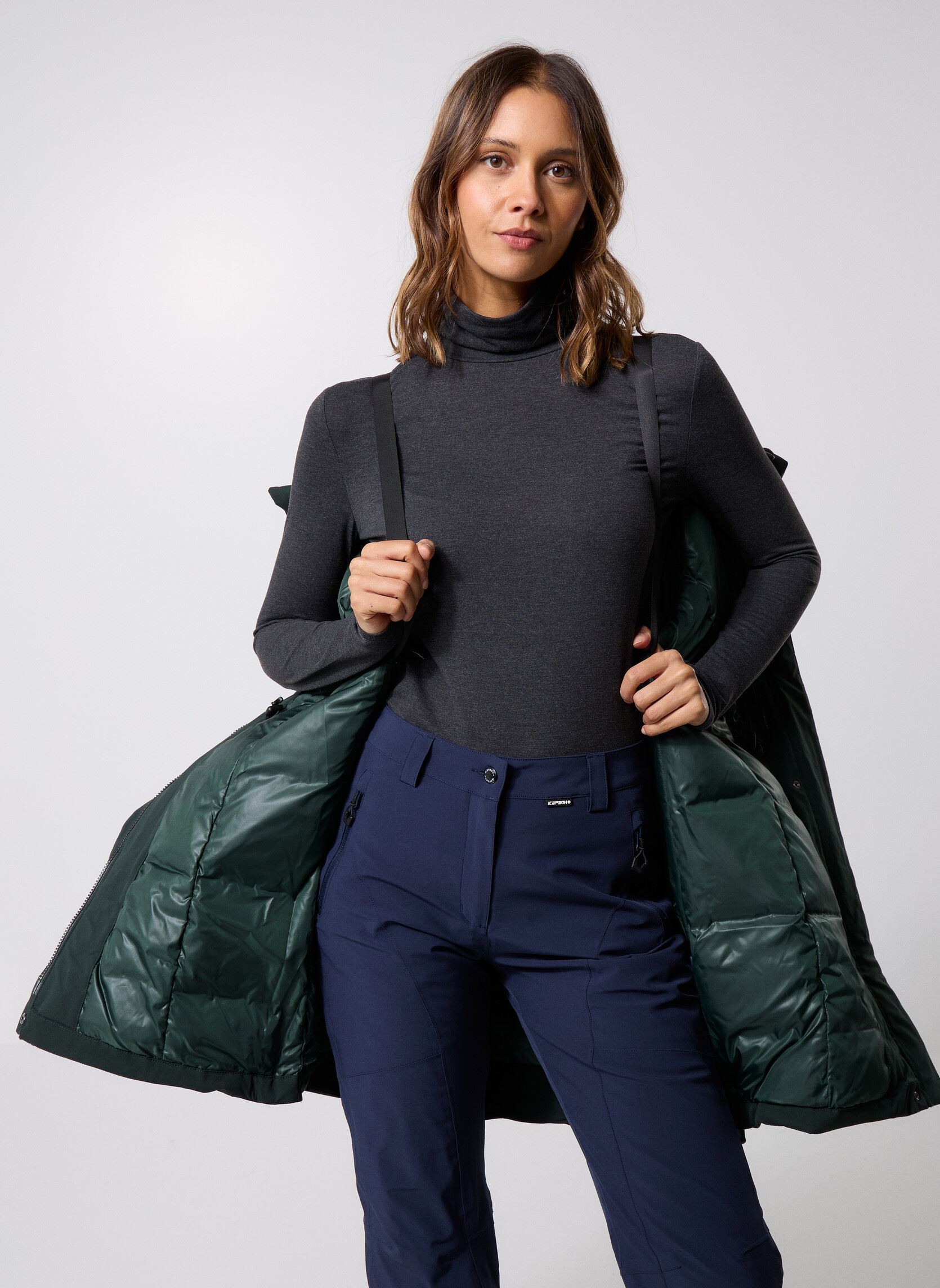 Winterjas ICEPEAK MABEN dames groen Icepeak Winterjas ICEPEAK MABEN dames groen Vert Foncé