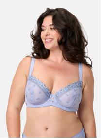 Brassières Soutien-gorge armatures grand maintien bleu Myosotis femme bleu