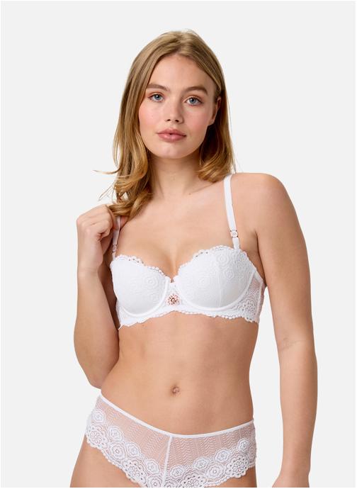 Brigitte Bardot Brassières Soutien-gorge coques moulées blanc Rosee femme blanc