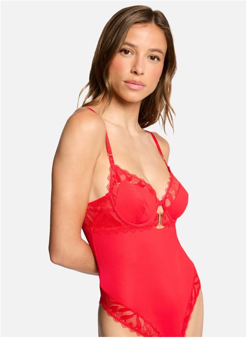 Morgan Brassières Body tanga rouge Claudia femme rouge