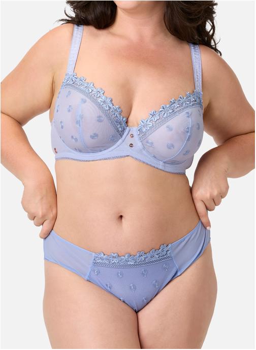Brigitte Bardot Culottes Slip bleu Myosotis femme bleu