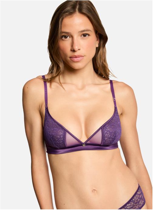 Morgan Brassières Soutien-gorge souple violet Louna femme violet