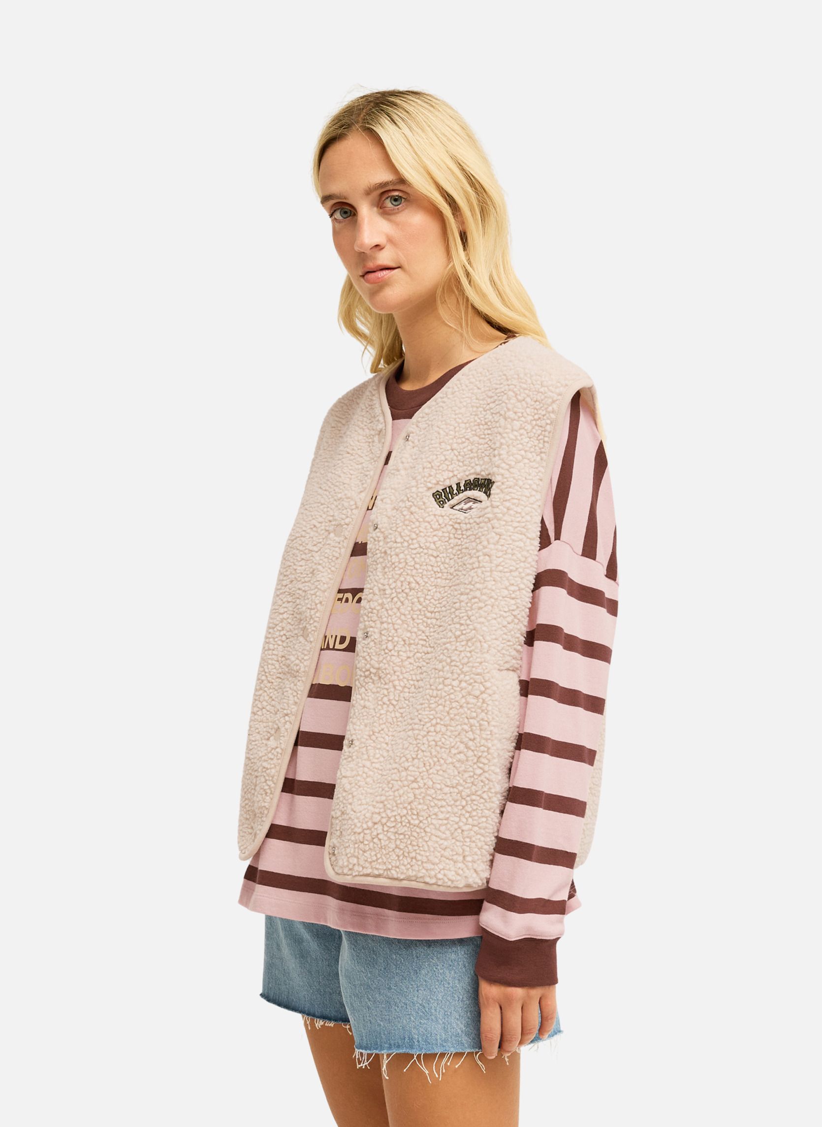 Vestes polaires Be Happy femme blanc Billabong Vestes polaires Be Happy femme blanc Blanc