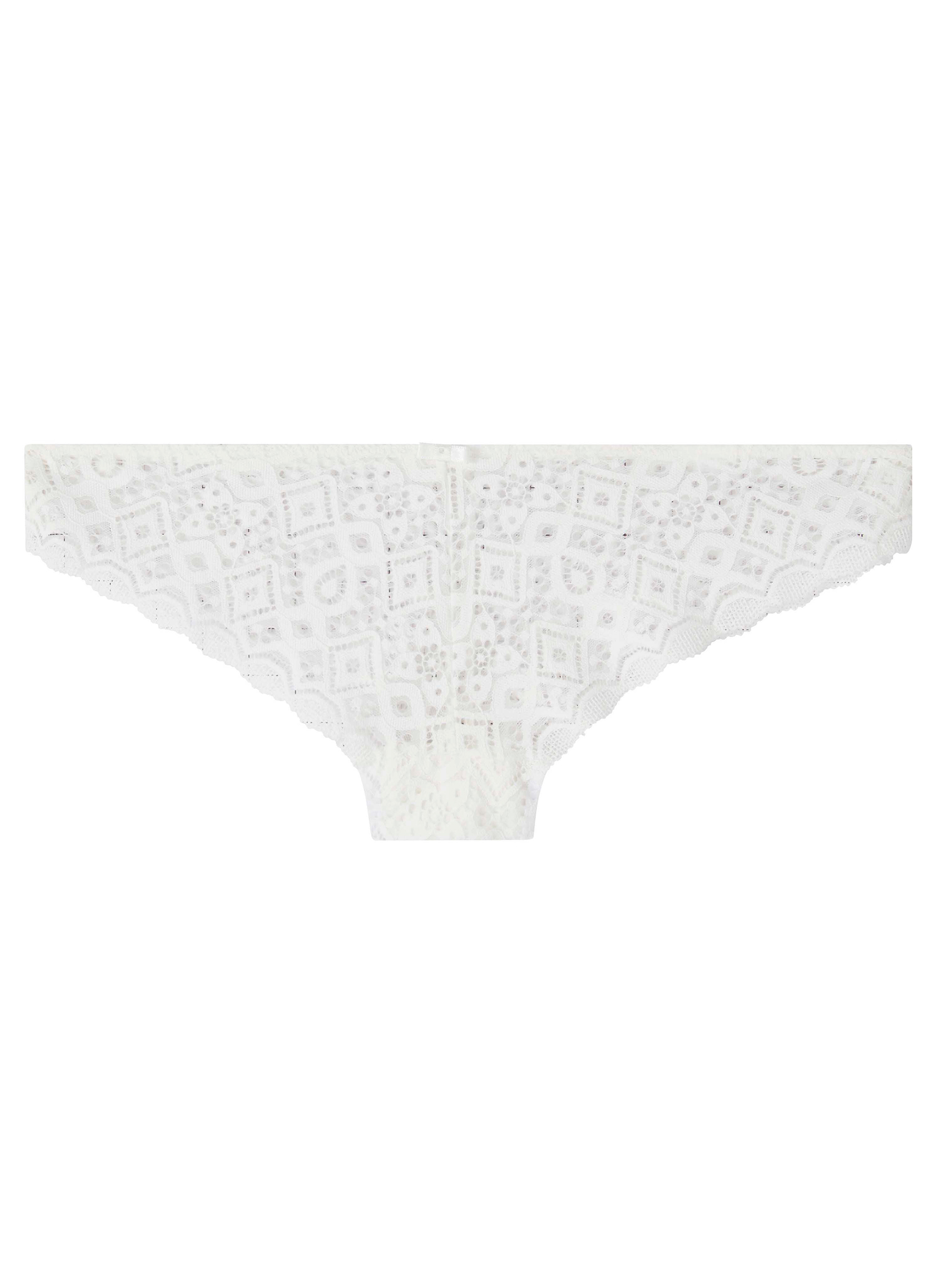 Culottes Tanga ivoire Eternelle femme blanc Pomm'Poire Culottes Tanga ivoire Eternelle femme blanc Blanc