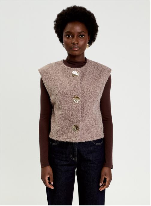 Cache Cache Gilets DSHERBOUT femme marron