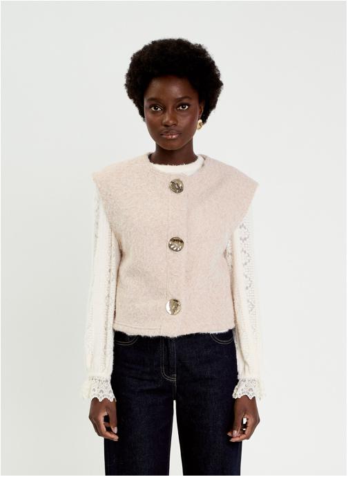 Cache Cache Gilets DSHERBOUT femme beige