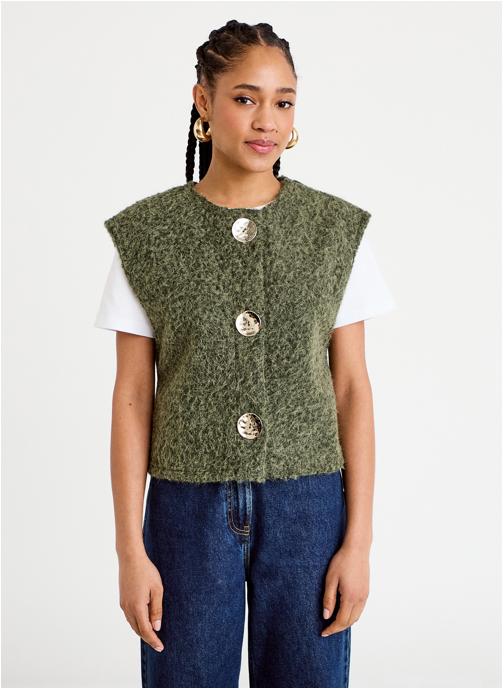Cache Cache Gilets DSHERBOUT femme vert