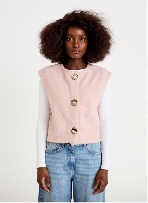Cache Cache Gilets DSHERBOUT femme rose