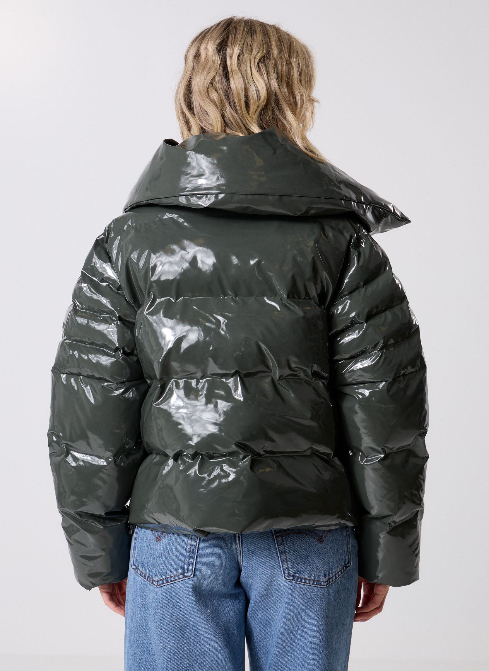 Doudounes Alta Vision Short Puffer Jacket W3T3 - U femme vert Rains Doudounes Alta Vision Short Puffer Jacket W3T3 - U femme vert SWAMP