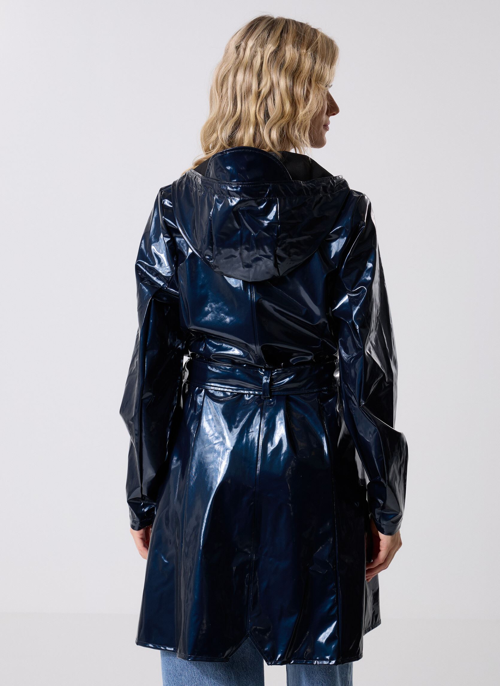Vestes imperméable Curve Long Jacket W3 NPU femme bleu Rains Vestes imperméable Curve Long Jacket W3 NPU femme bleu SPILL