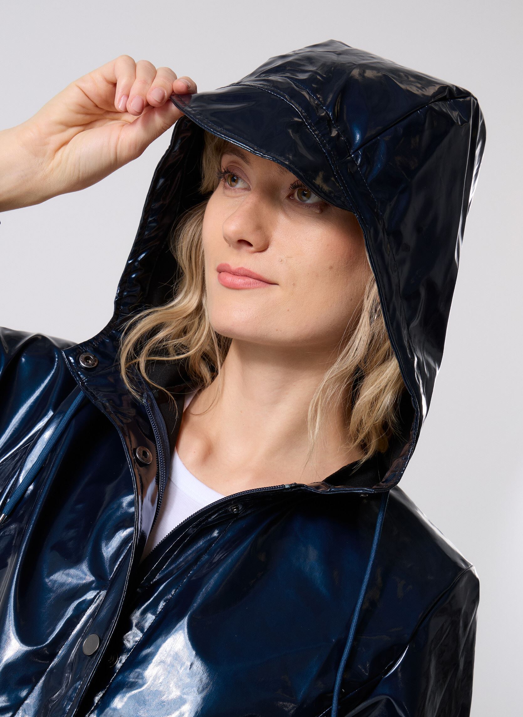 Vestes imperméable Curve Long Jacket W3 NPU femme bleu Rains Vestes imperméable Curve Long Jacket W3 NPU femme bleu SPILL