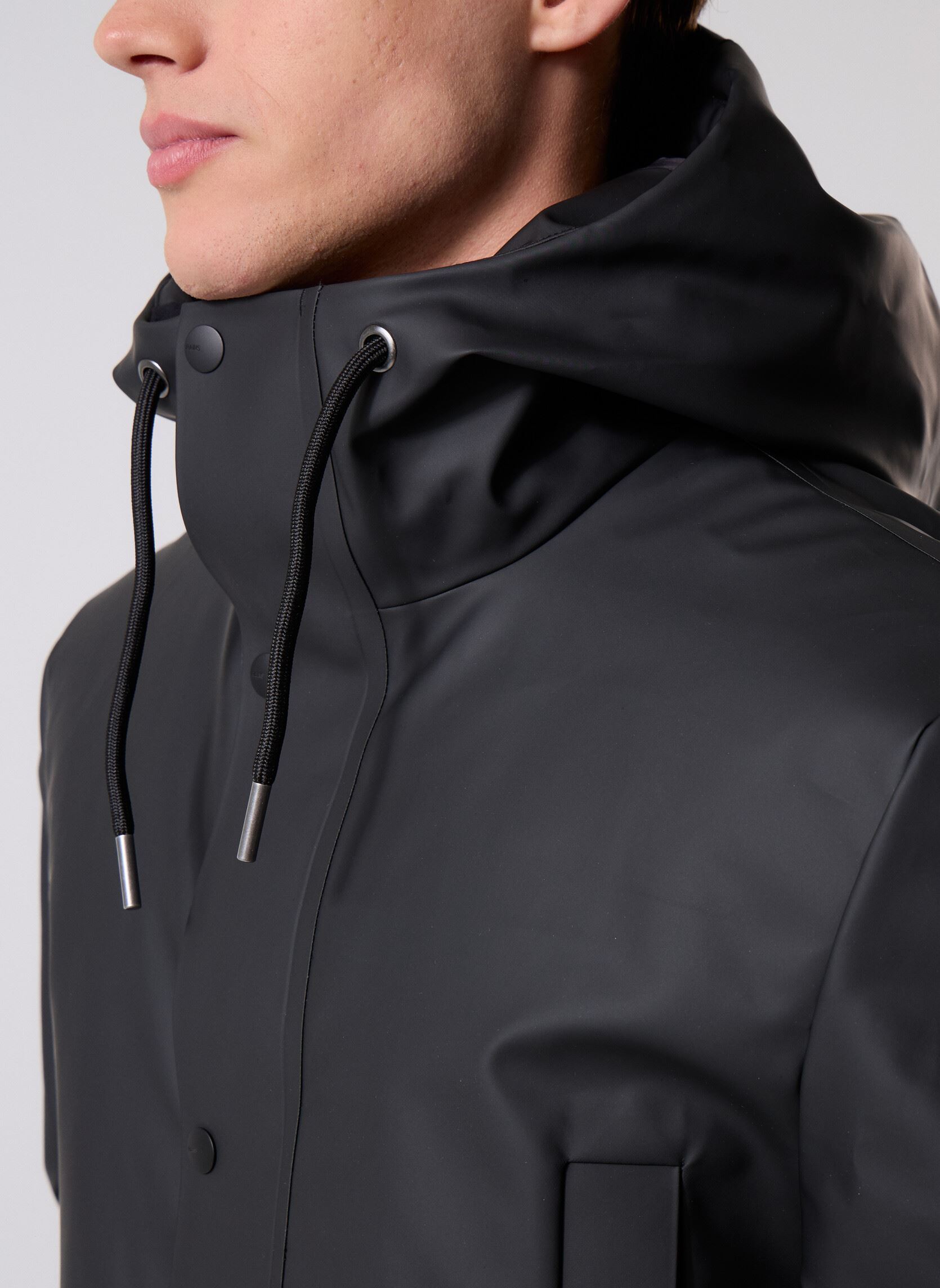 Wasserdichte Jacken Nome Long Parka W3T3 - Unisex M herren schwarz Rains Wasserdichte Jacken Nome Long Parka W3T3 - Unisex M herren schwarz BLACK