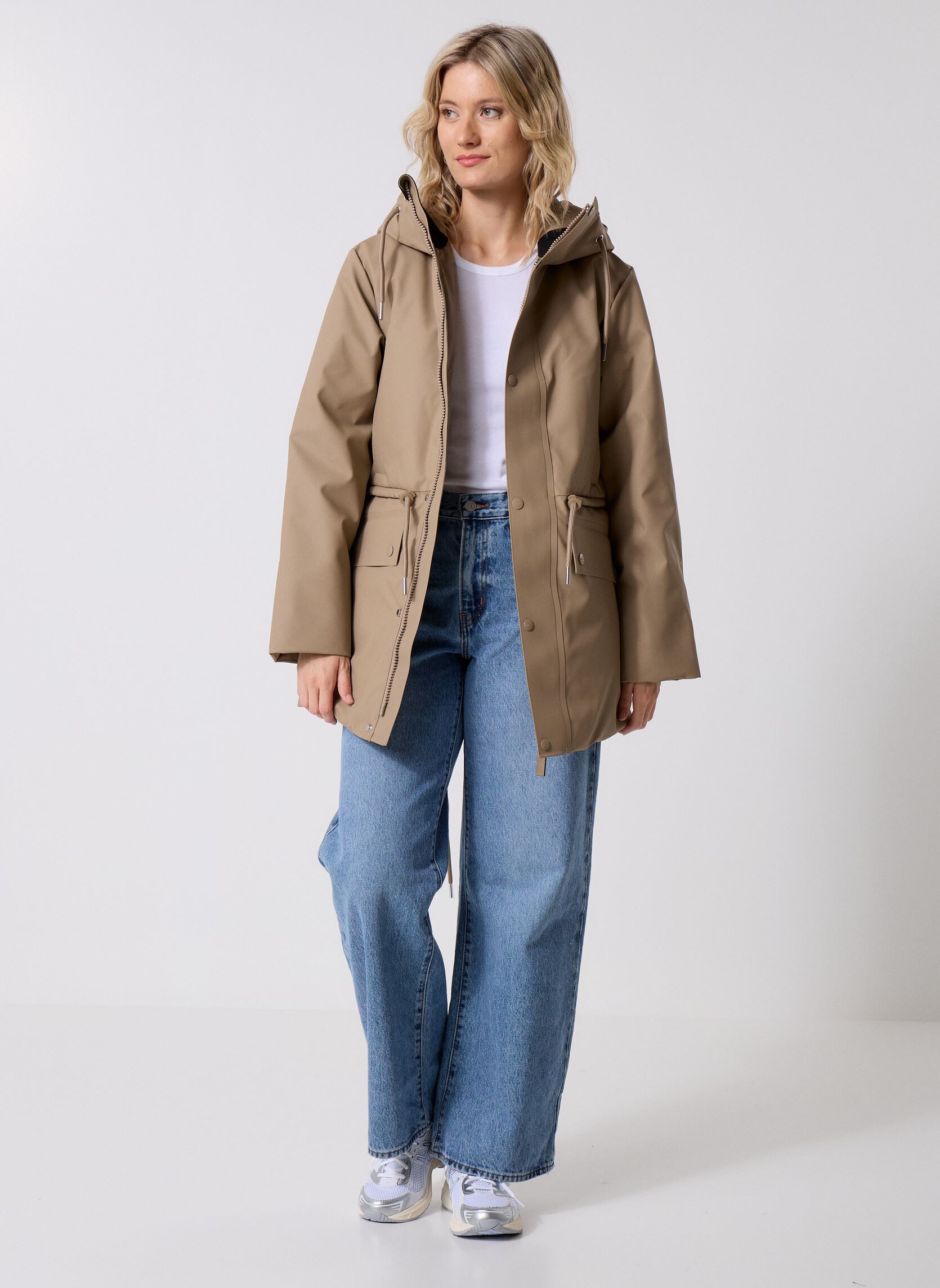 Vestes imperméable Nome String W Parka W3T3 femme beige Rains Vestes imperméable Nome String W Parka W3T3 femme beige BEIGE