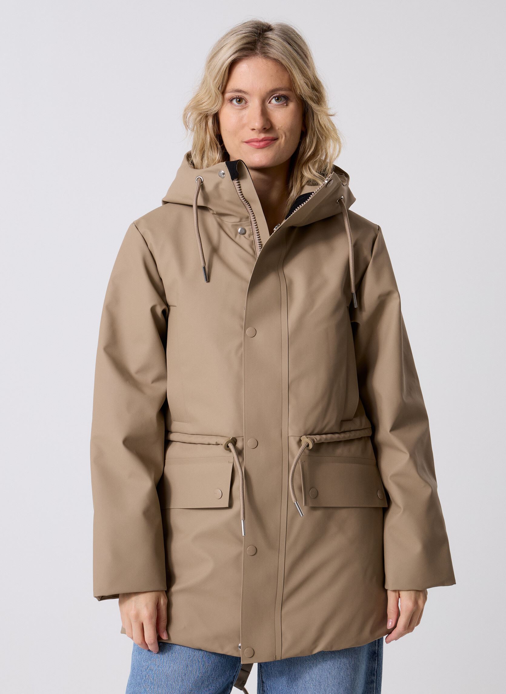 Vestes imperméable Nome String W Parka W3T3 femme beige Rains Vestes imperméable Nome String W Parka W3T3 femme beige BEIGE