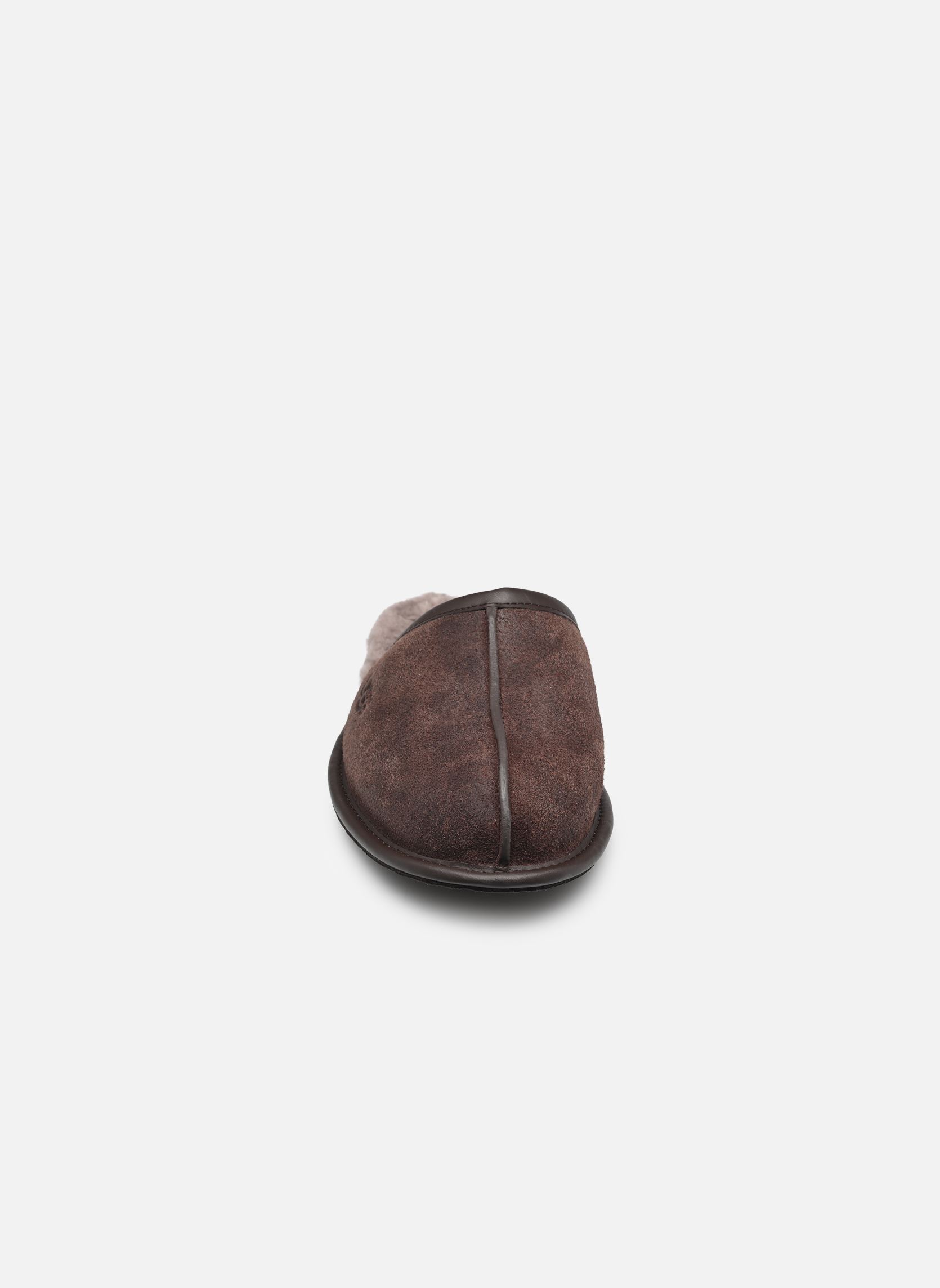Chaussons M Scuff Leather Distressed homme marron UGG Chaussons M Scuff Leather Distressed homme marron DUSTED COCOA