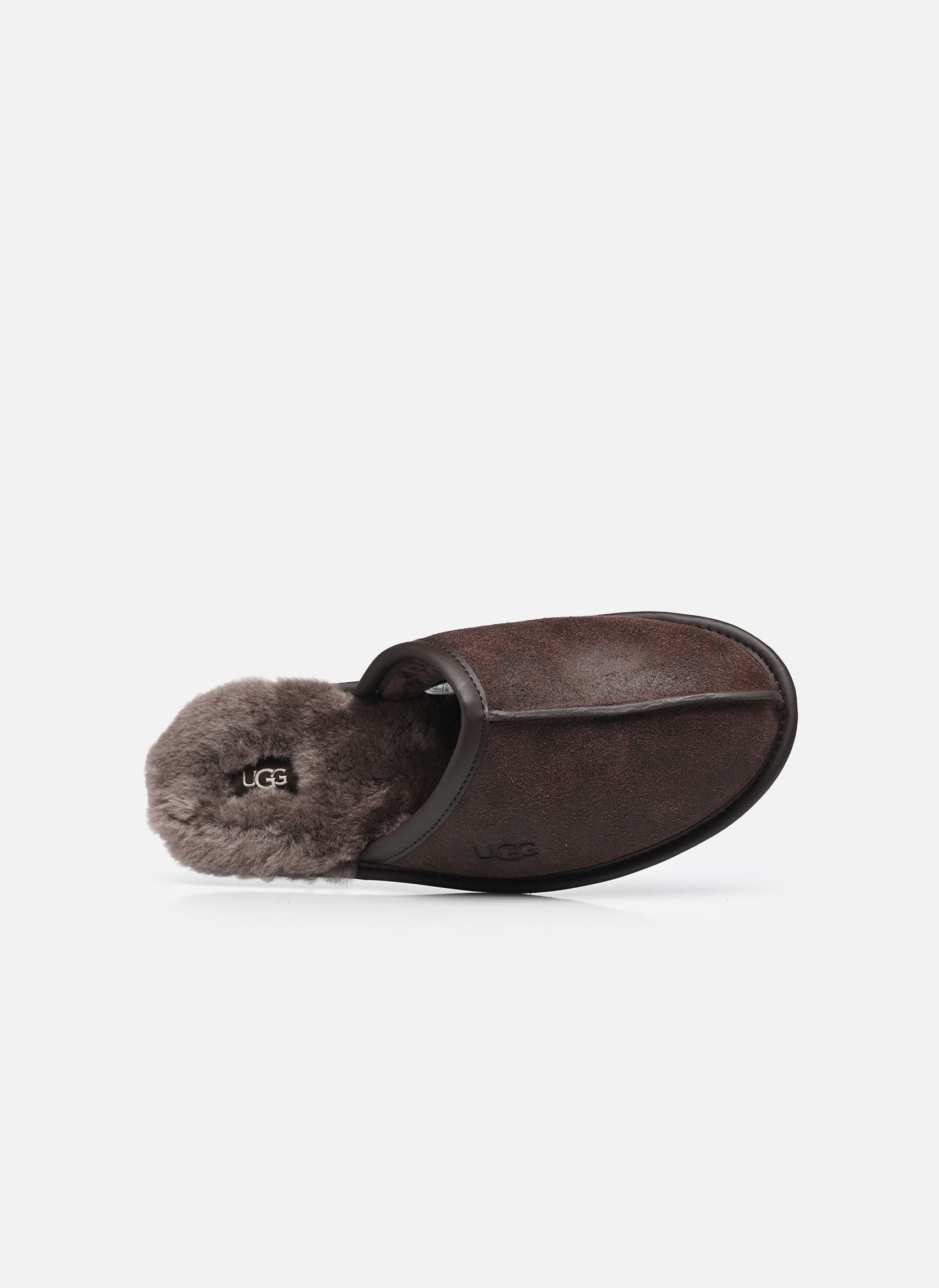 Chaussons M Scuff Leather Distressed homme marron UGG Chaussons M Scuff Leather Distressed homme marron DUSTED COCOA