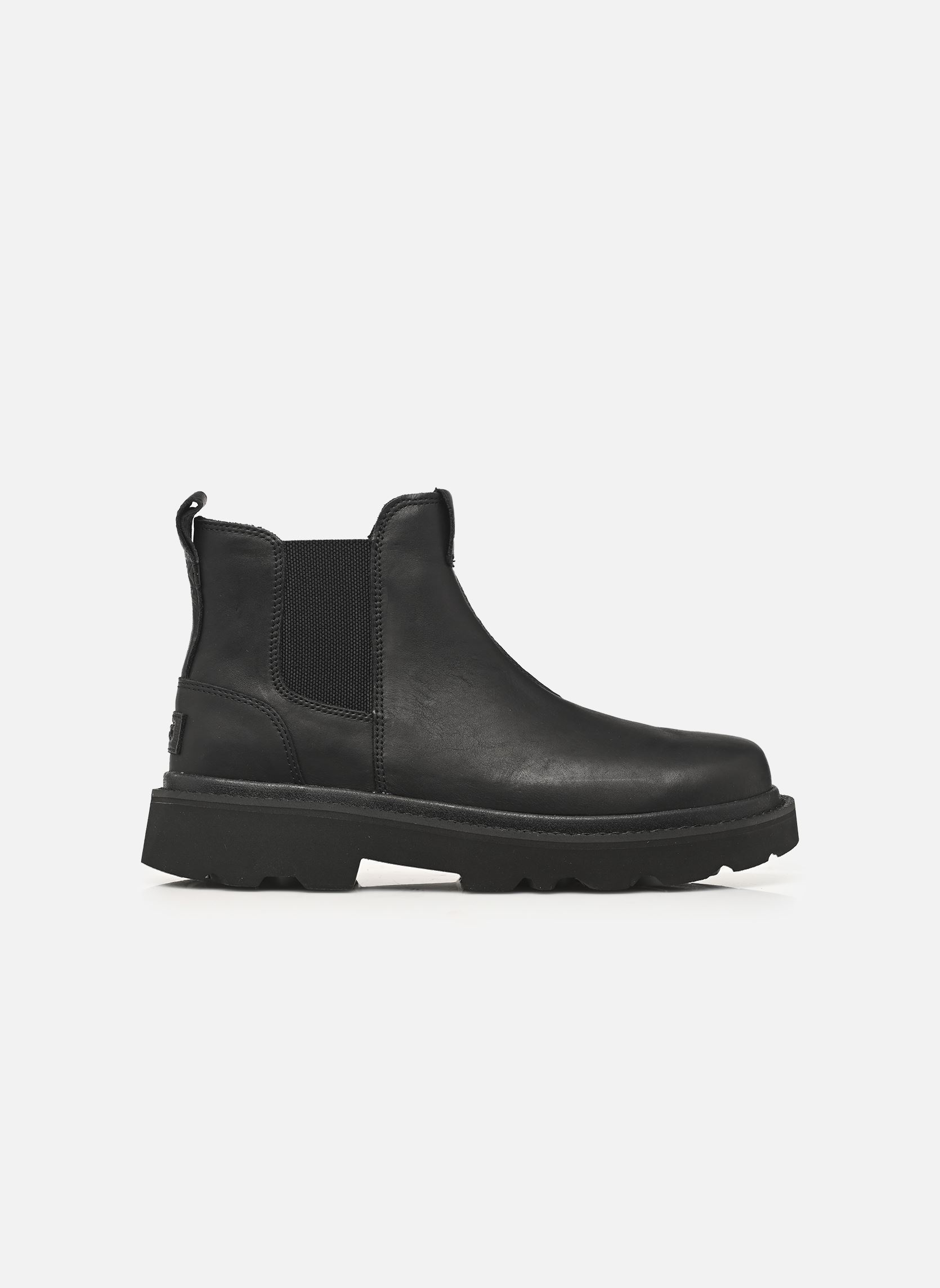 Bottines et bottes M Chelsea Lug Leather homme noir UGG Bottines et bottes M Chelsea Lug Leather homme noir BLACK
