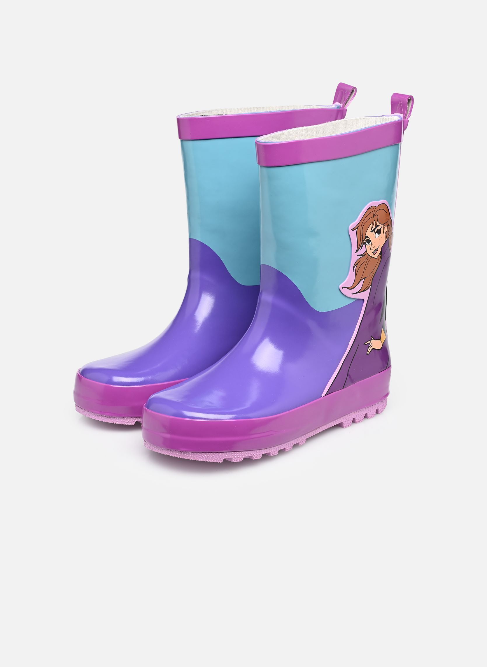 Gummistiefel Botte de pluie Reine des Neiges mädchen mehrfarbig Leomil Gummistiefel Botte de pluie Reine des Neiges mädchen mehrfarbig U53 PURPLE/TURKISH BLUE