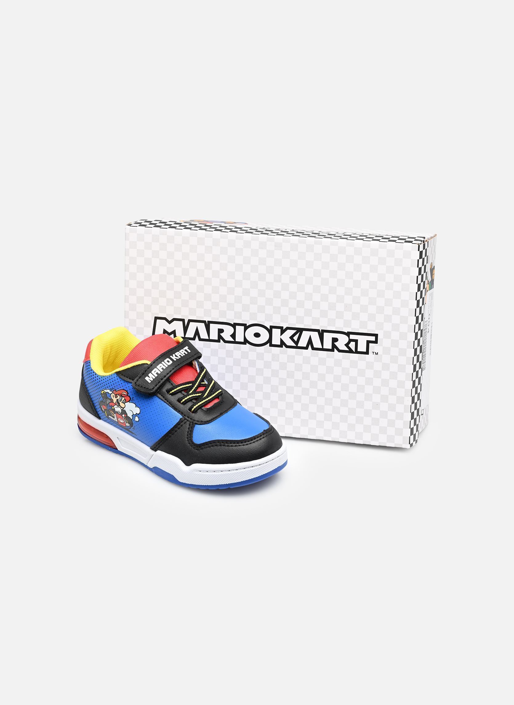 Sneakers Basket Super Mario jongens meerkleurig Leomil Sneakers Basket Super Mario jongens meerkleurig 814 BLACK/COBALT BLUE