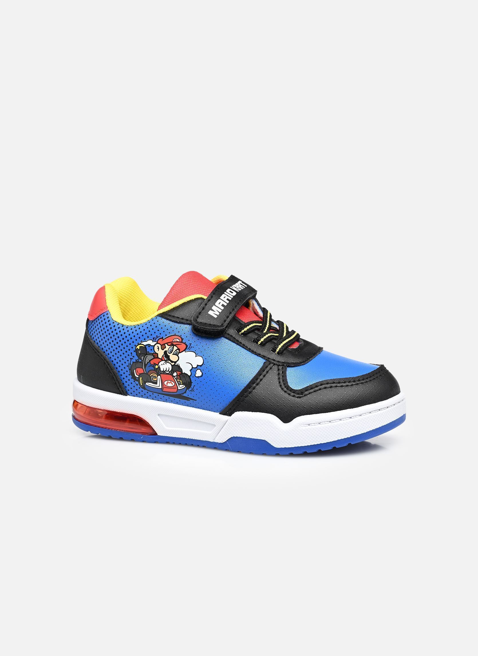 Sneakers Basket Super Mario jongens meerkleurig Leomil Sneakers Basket Super Mario jongens meerkleurig 814 BLACK/COBALT BLUE