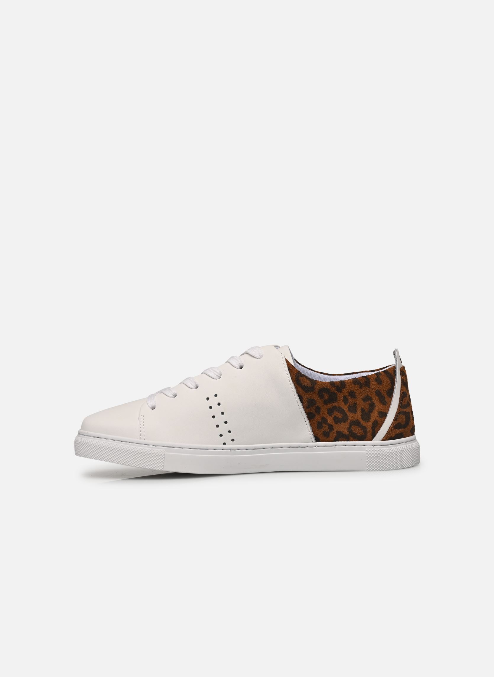 Baskets basses RENÉE femme marron Odaje Baskets basses RENÉE femme marron BLANC ET LÉOPARD