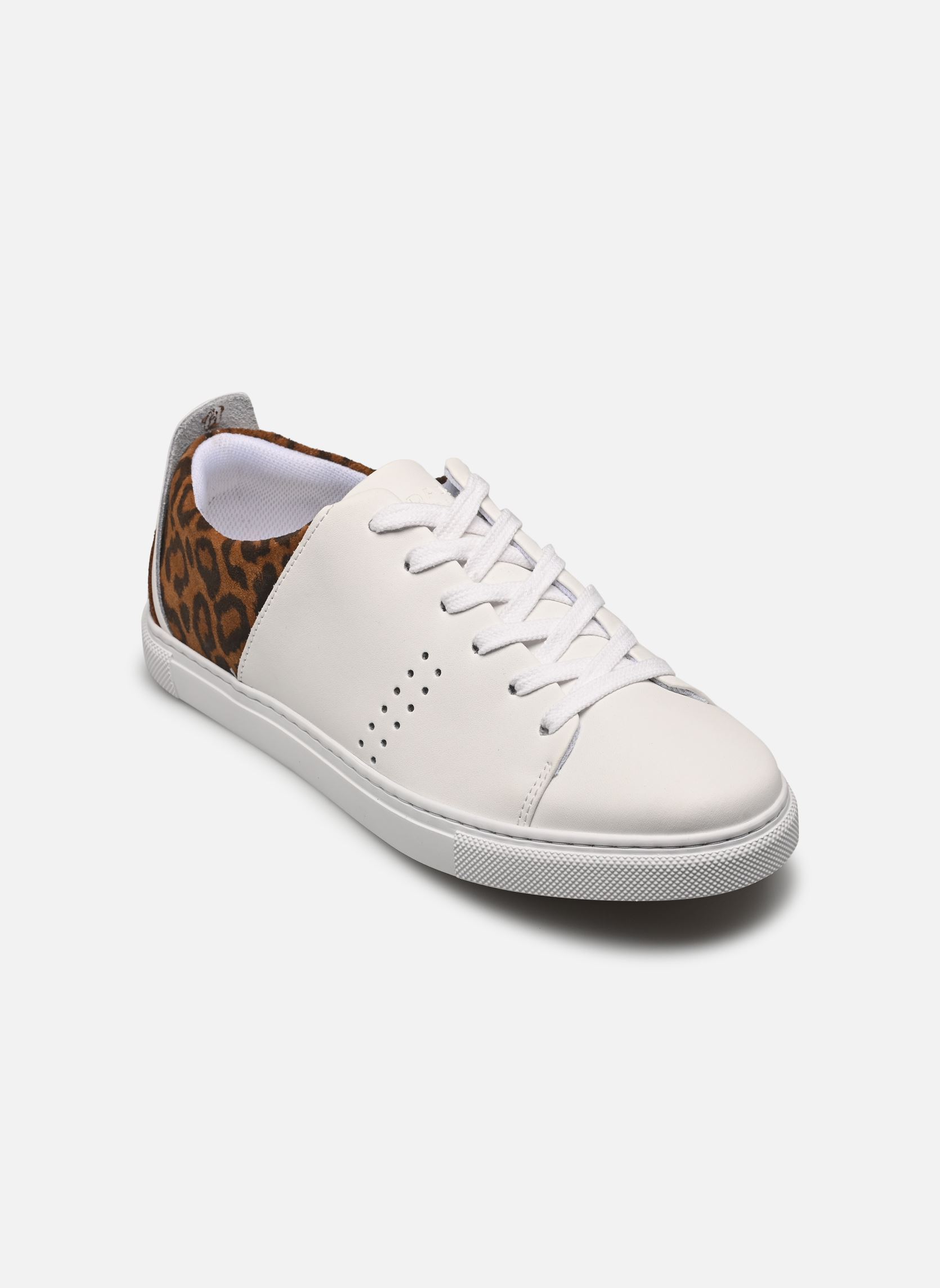 Baskets basses RENÉE femme marron Odaje Baskets basses RENÉE femme marron BLANC ET LÉOPARD