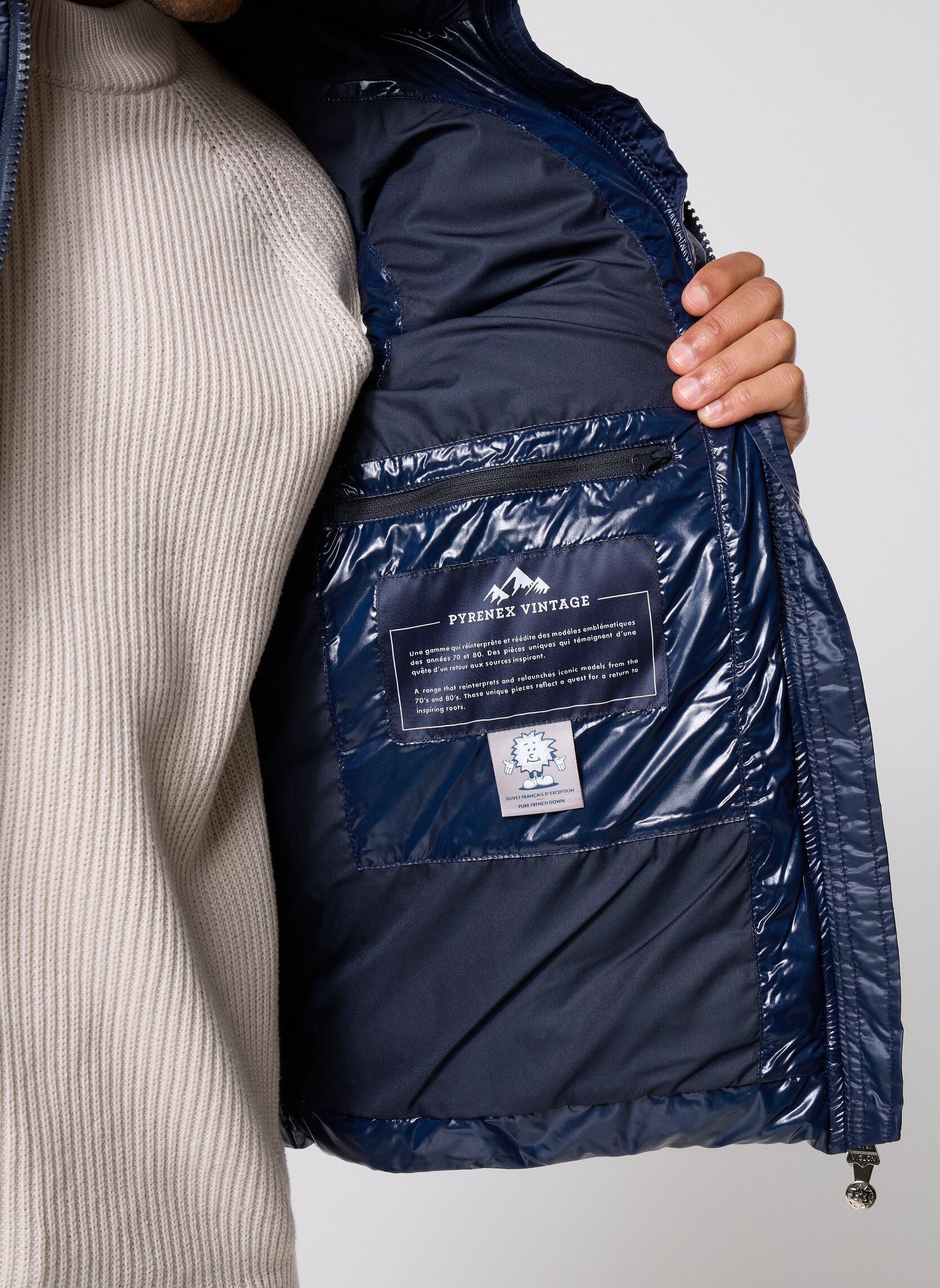 Doudounes sans manches JOHN M homme bleu Pyrenex Doudounes sans manches JOHN M homme bleu Amiral