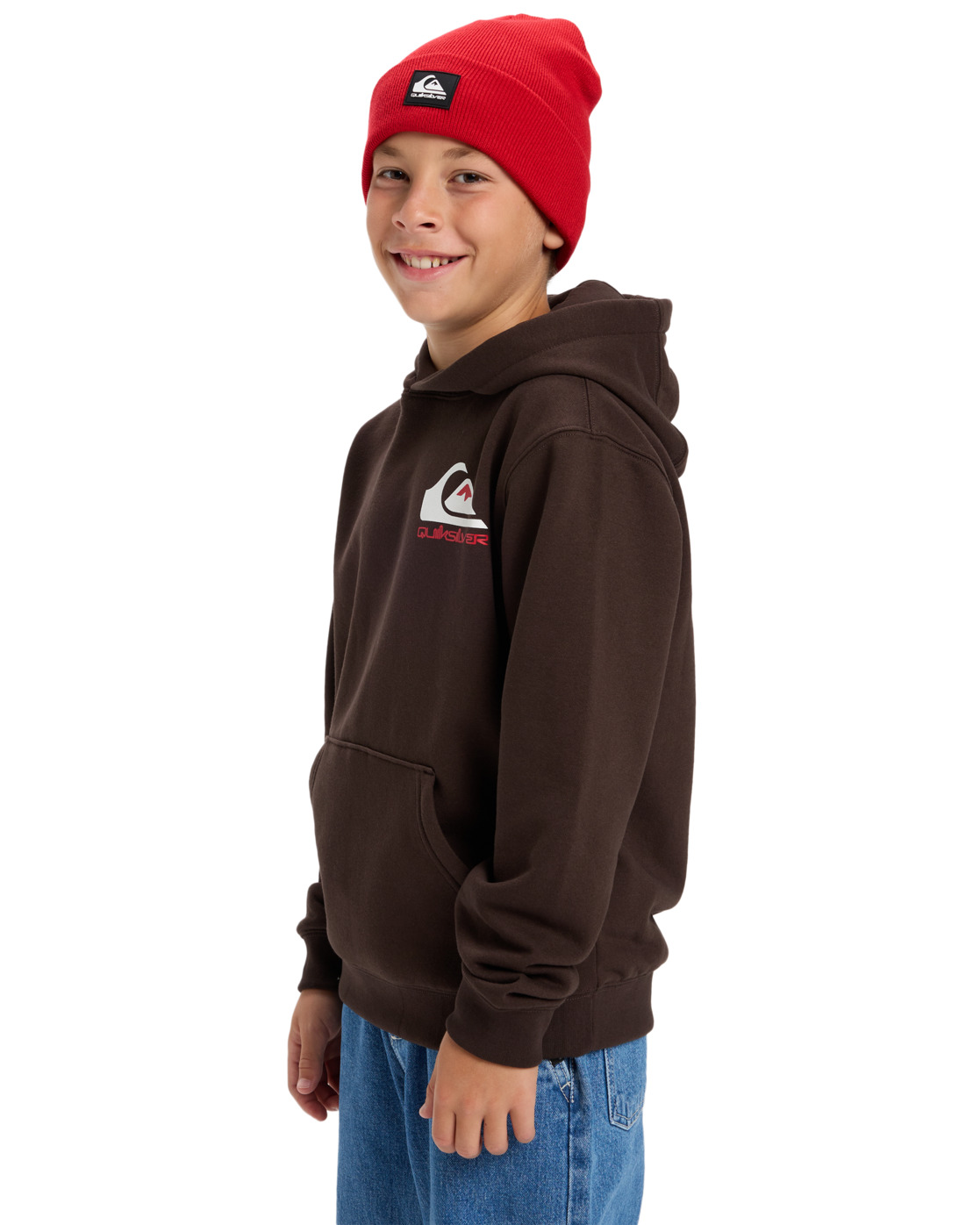 Sweats à capuche Omni Logo garçon marron Quiksilver Sweats à capuche Omni Logo garçon marron Marron