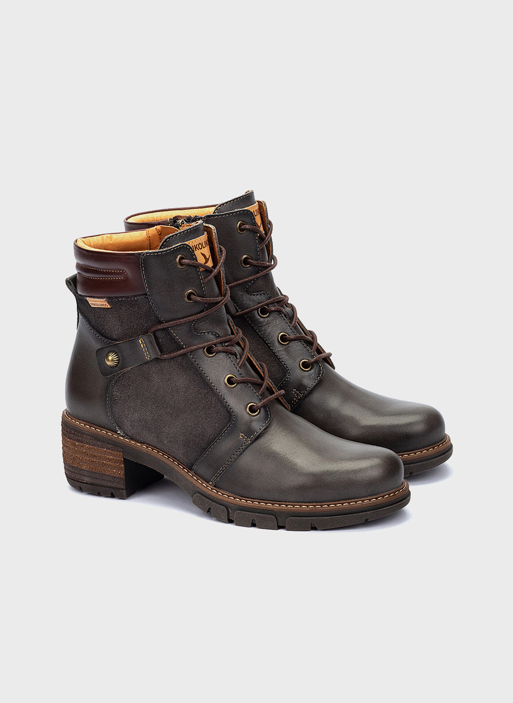 Bottines basses SAN SEBASTIA femme gris Pikolinos Bottines basses SAN SEBASTIA femme gris Gris foncé