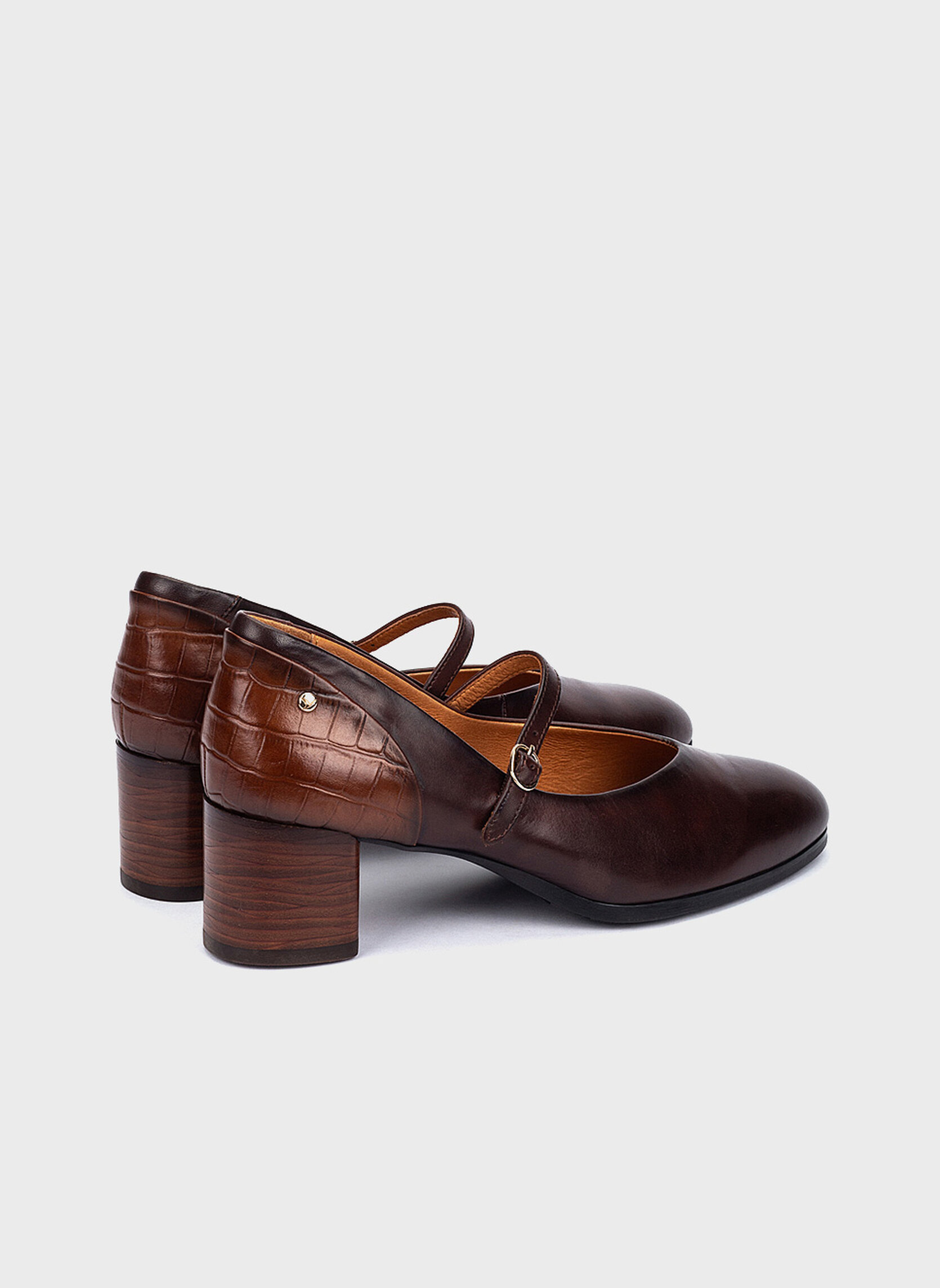 Escarpins Pikolinos Cuir Rouge Taille 37 - Occasion Très Bon état, Talon 2-7 Cm