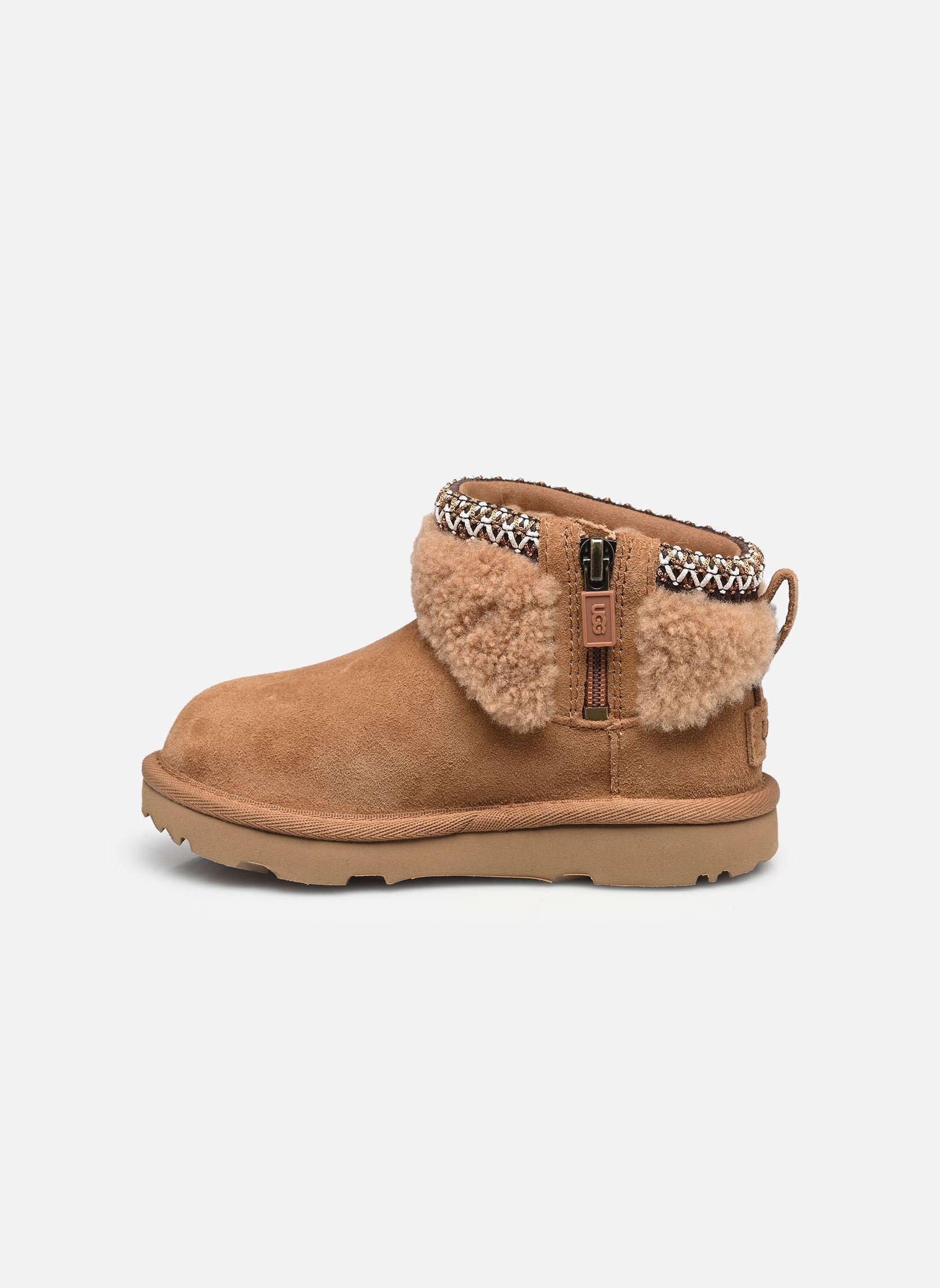 Laarzen T Classic Ultra Mini Maxi Curly meisjes bruin UGG Laarzen T Classic Ultra Mini Maxi Curly meisjes bruin CHESTNUT