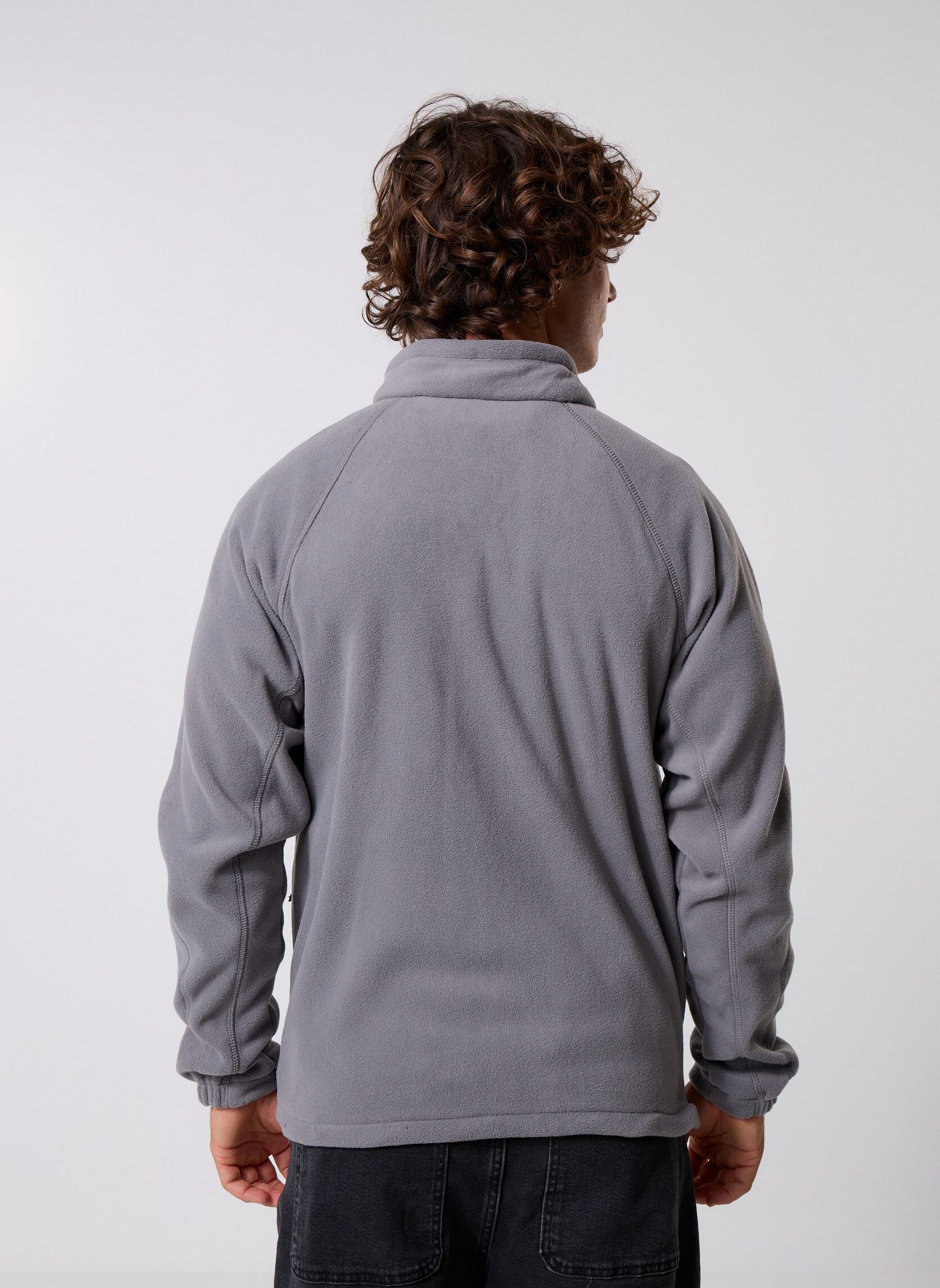 Pull Columbia Polaire Gris Demi-zip - Taille 2XL Homme - Vintage