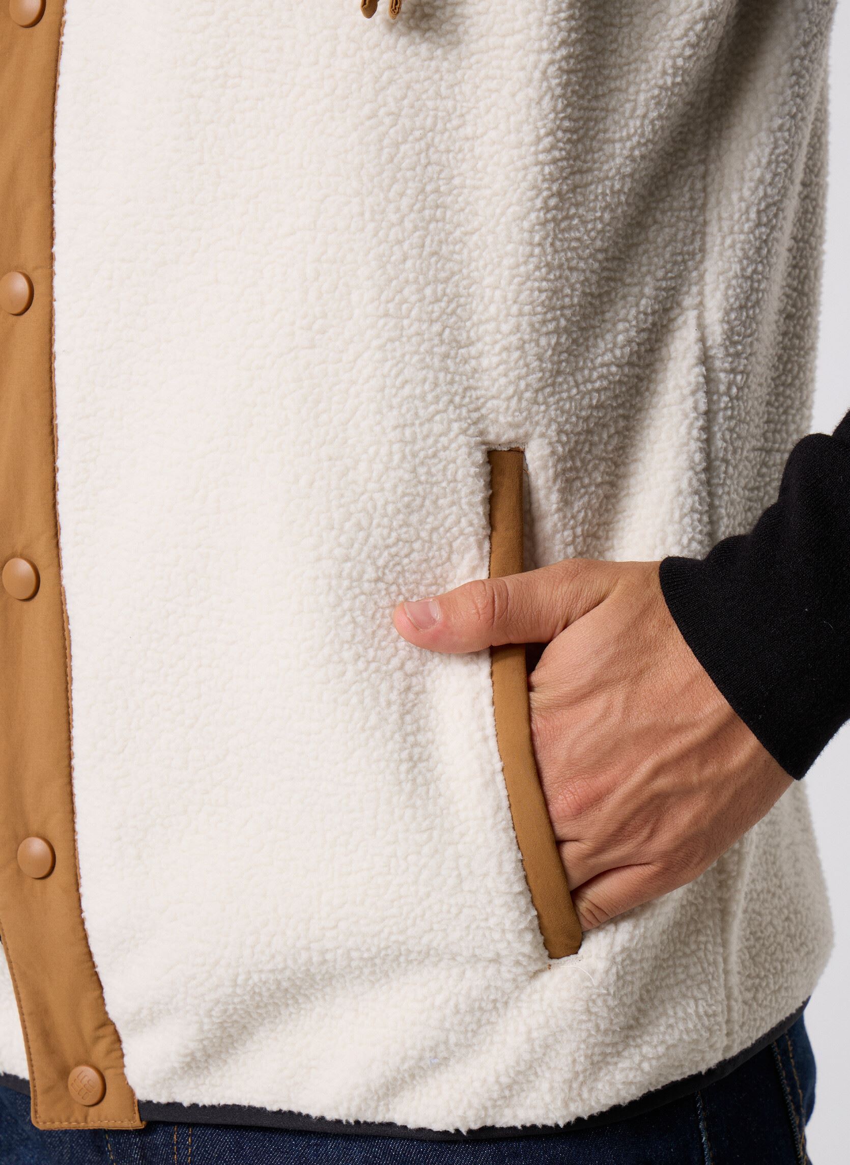 Pulls polaires Helvetia II Vest homme beige Columbia Pulls polaires Helvetia II Vest homme beige CHALK
