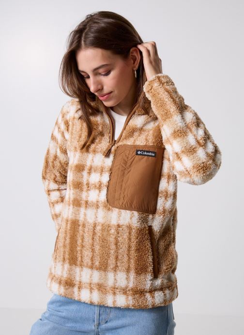 Columbia Pulls polaire West Bend 1/4 Zip II femme marron