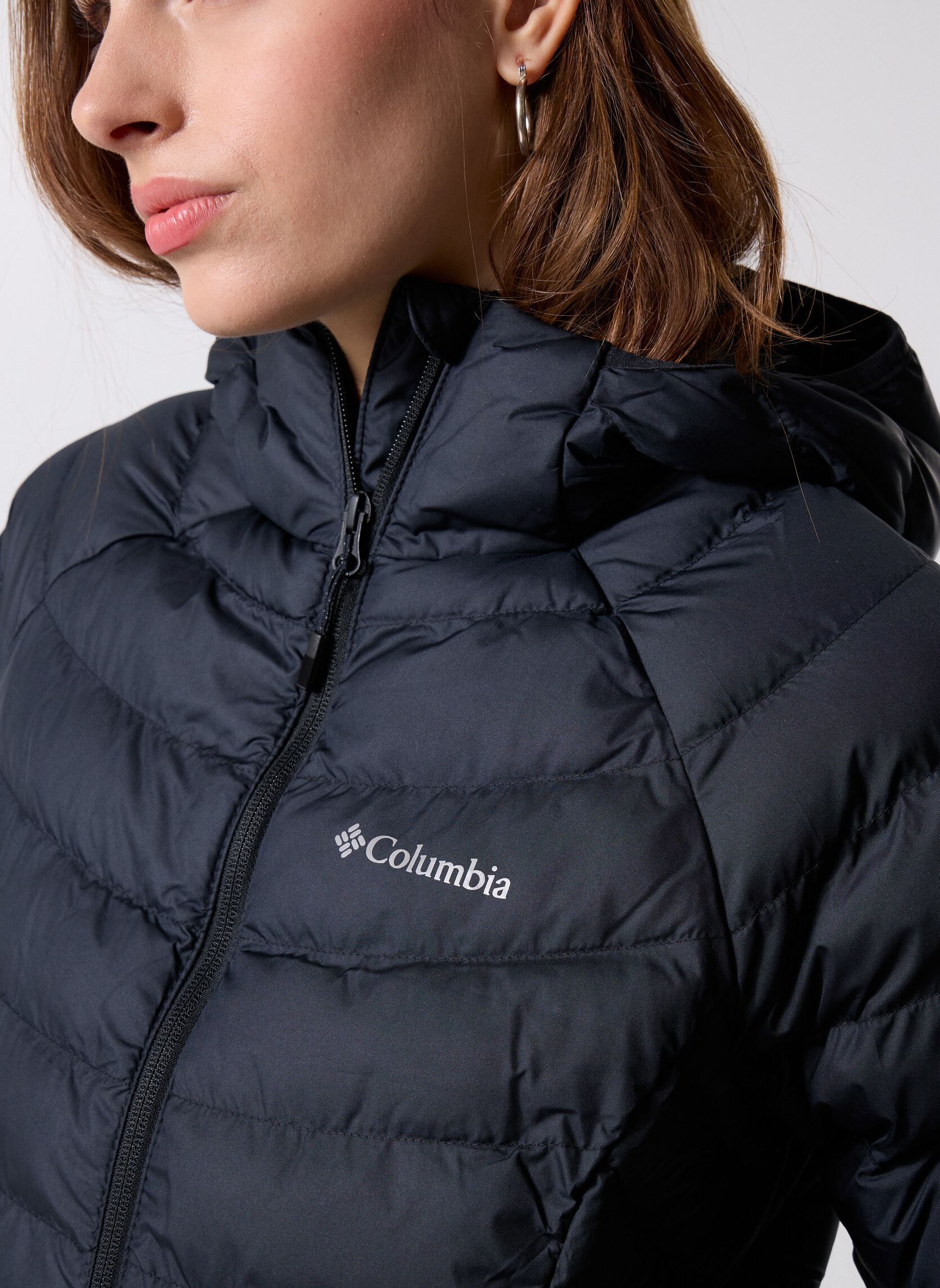 Piumini Powder Lite II Hooded Jacket donna nero Columbia Piumini Powder Lite II Hooded Jacket donna nero BLACK