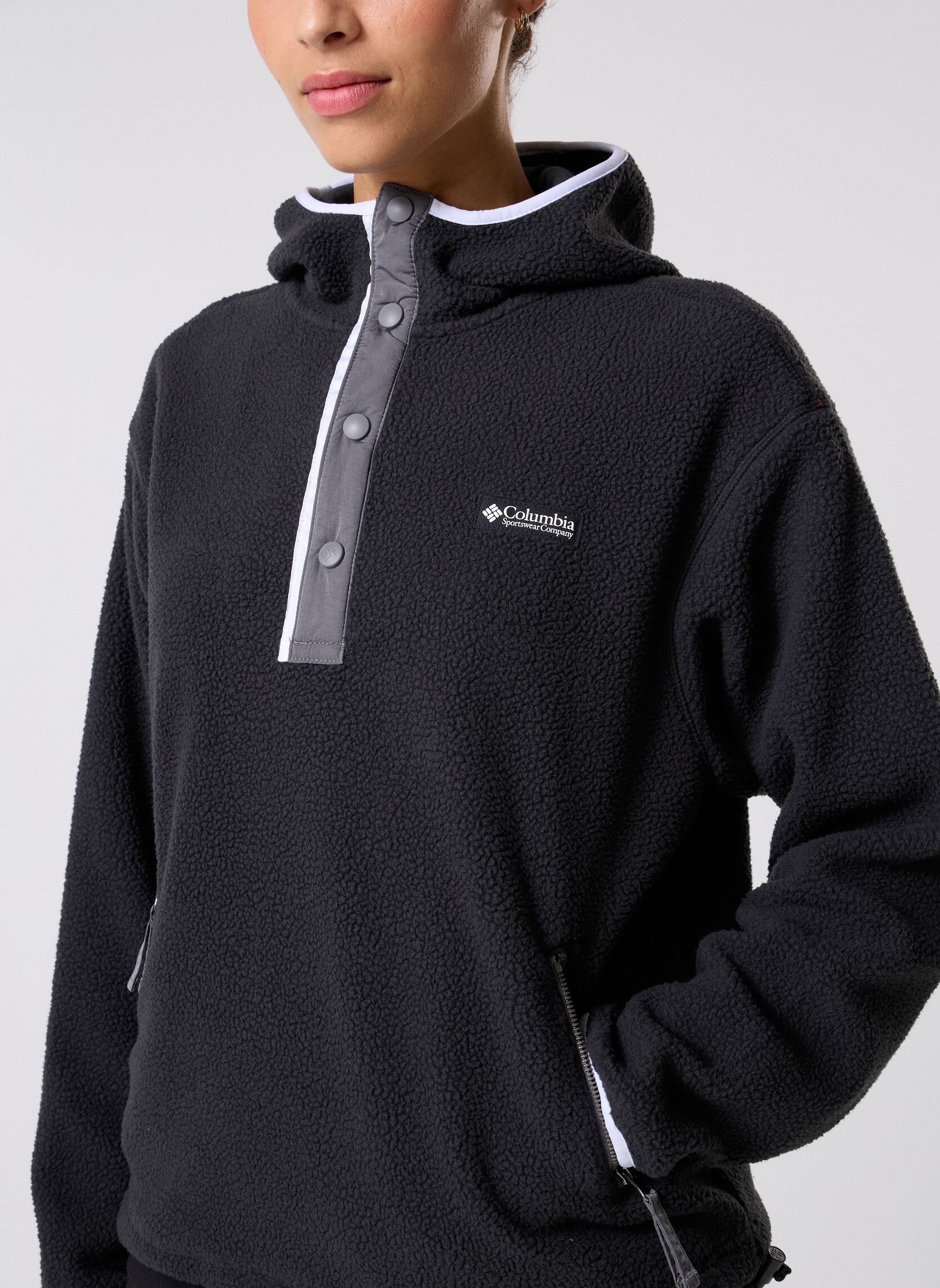 Fleece-Pullover Helvetia II Hoodie damen schwarz Columbia Fleece-Pullover Helvetia II Hoodie damen schwarz BLACK