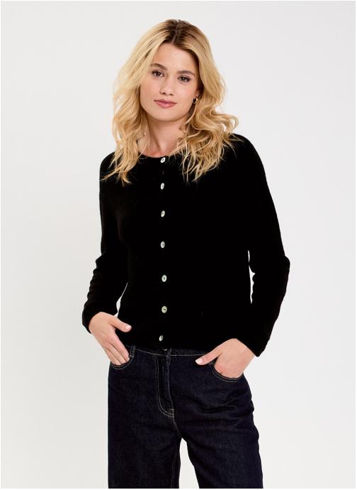Cache Cache Gilets CARDILUXE femme noir
