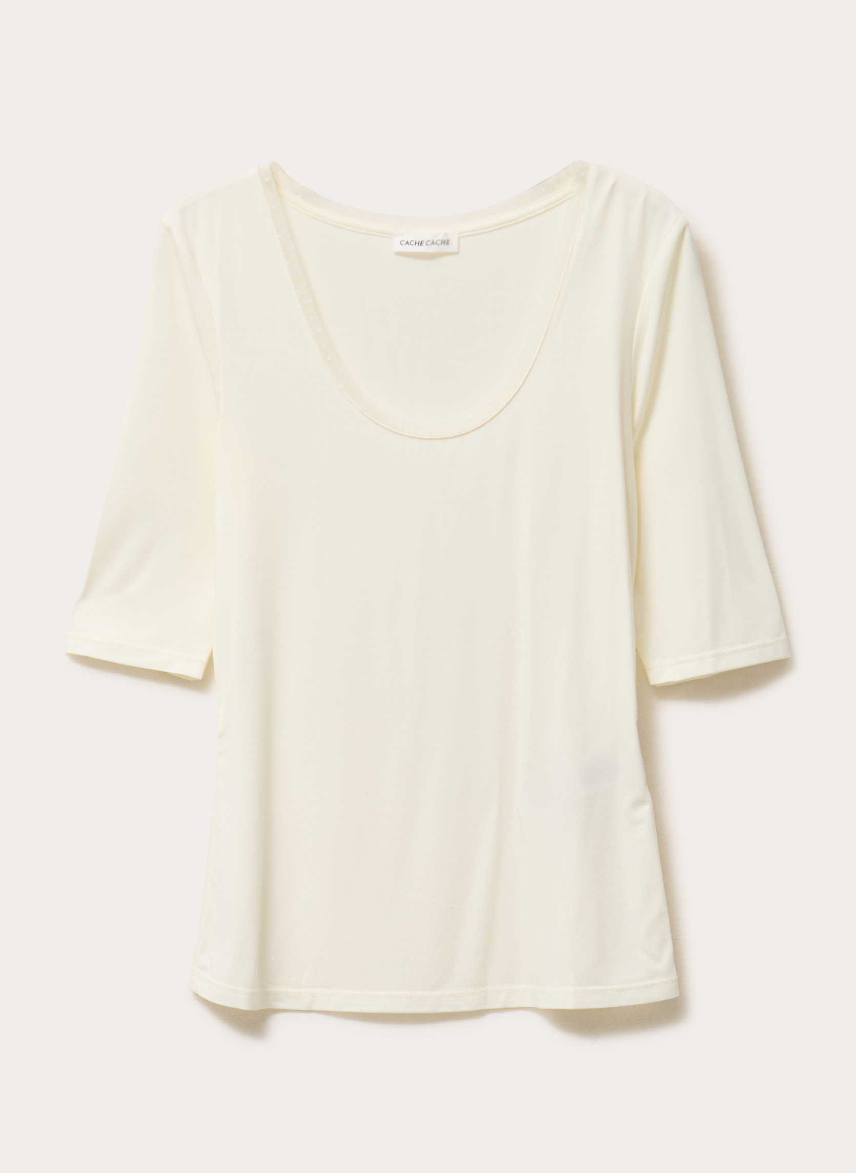 Tee-shirts KDOUCHO femme blanc Cache Cache Tee-shirts KDOUCHO femme blanc Blanc