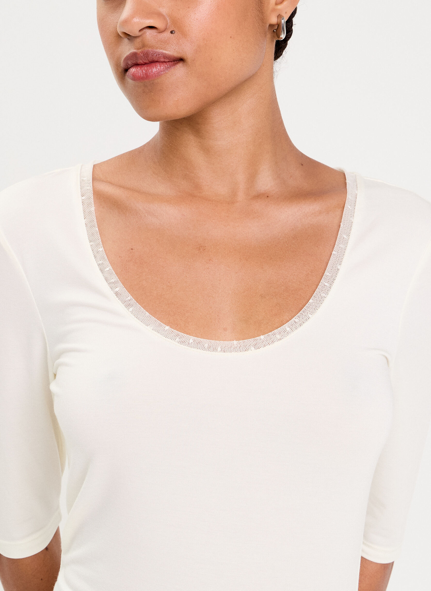 Tee-shirts KDOUCHO femme blanc Cache Cache Tee-shirts KDOUCHO femme blanc Blanc
