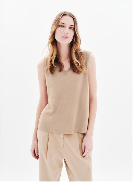Caroll Débardeurs 252T-TJINA femme marron