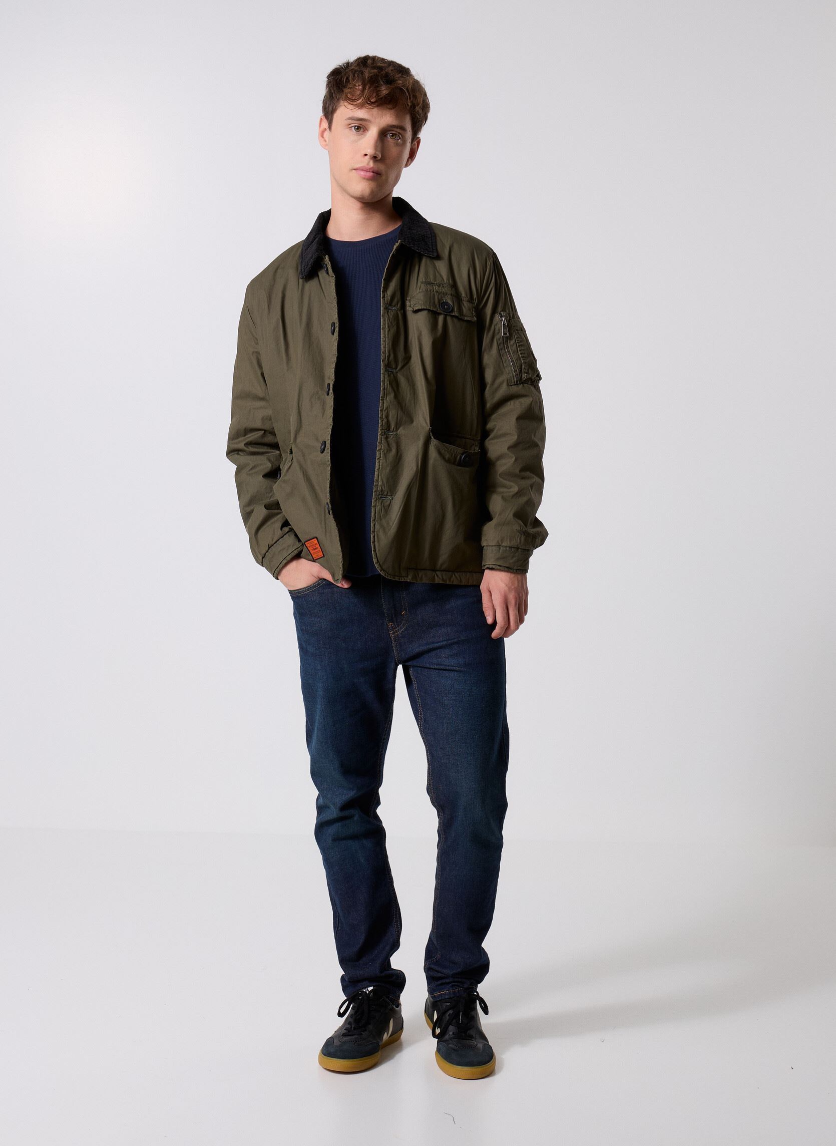 Bomberjacken Rosser Men herren grün Bombers Original Bomberjacken Rosser Men herren grün KAKI