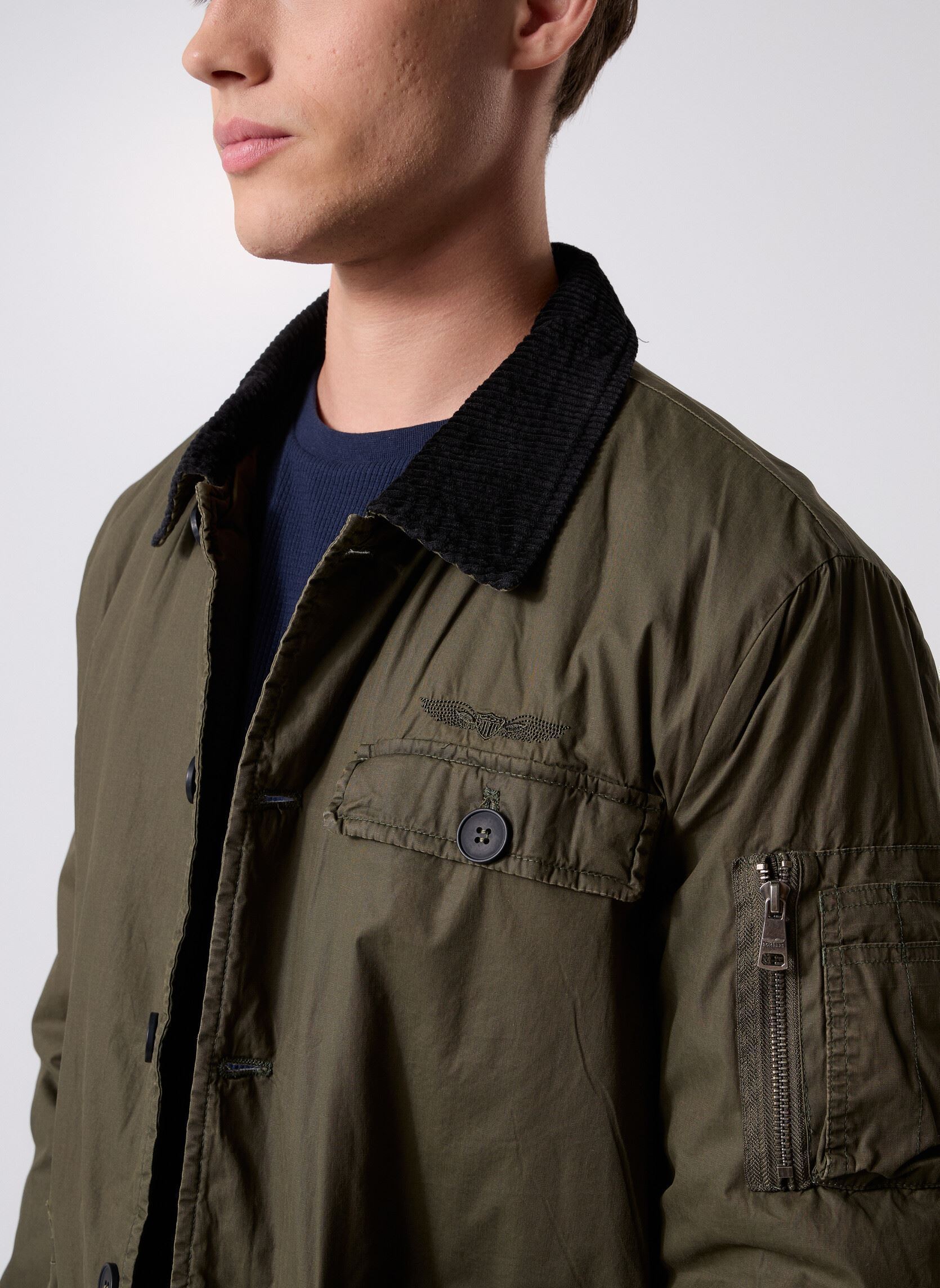 Bomberjacken Rosser Men herren grün Bombers Original Bomberjacken Rosser Men herren grün KAKI