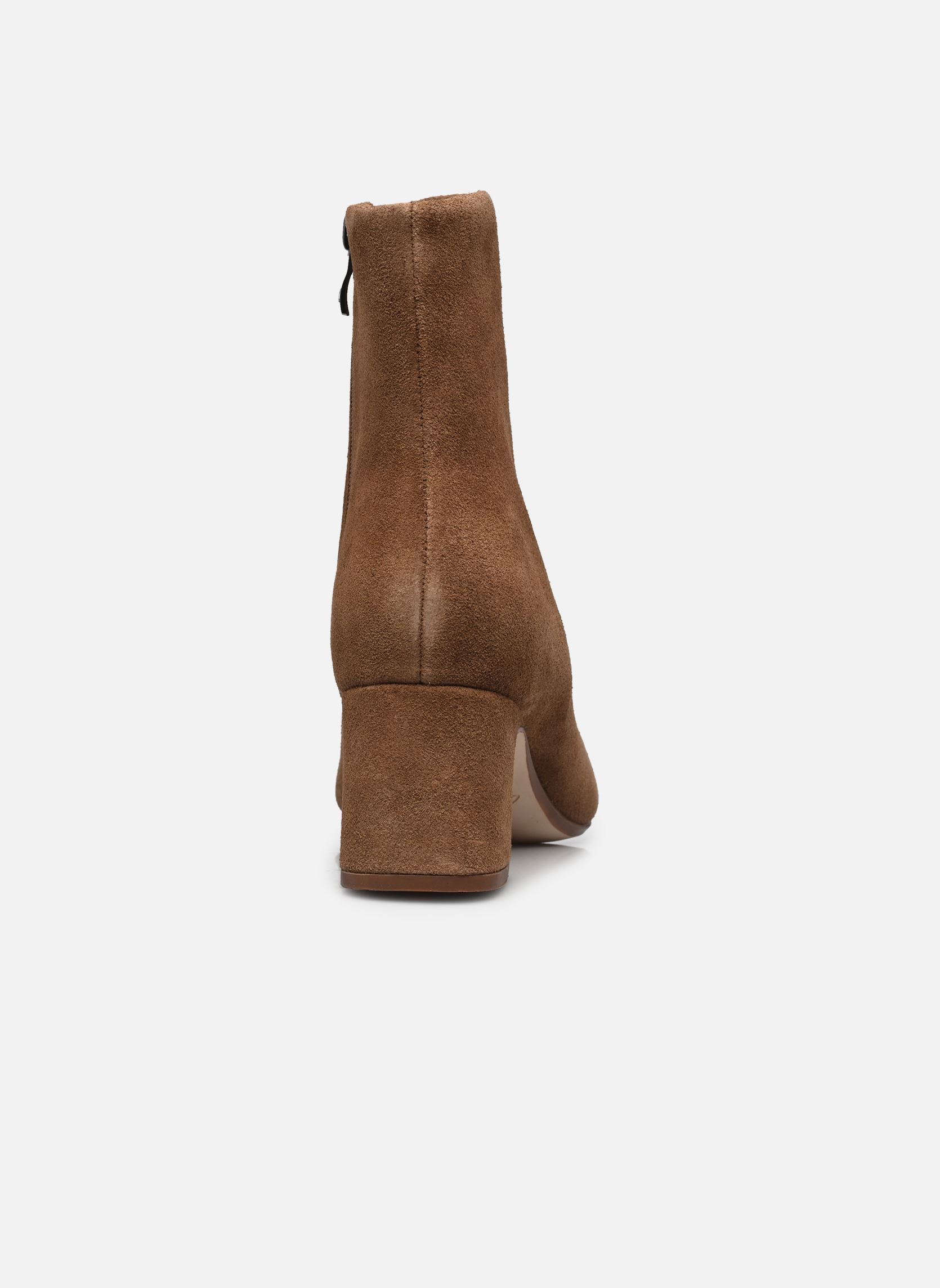 Bottines et boots Fernie Zip femme marron Clarks Bottines et boots Fernie Zip femme marron WALNUT LEATHER