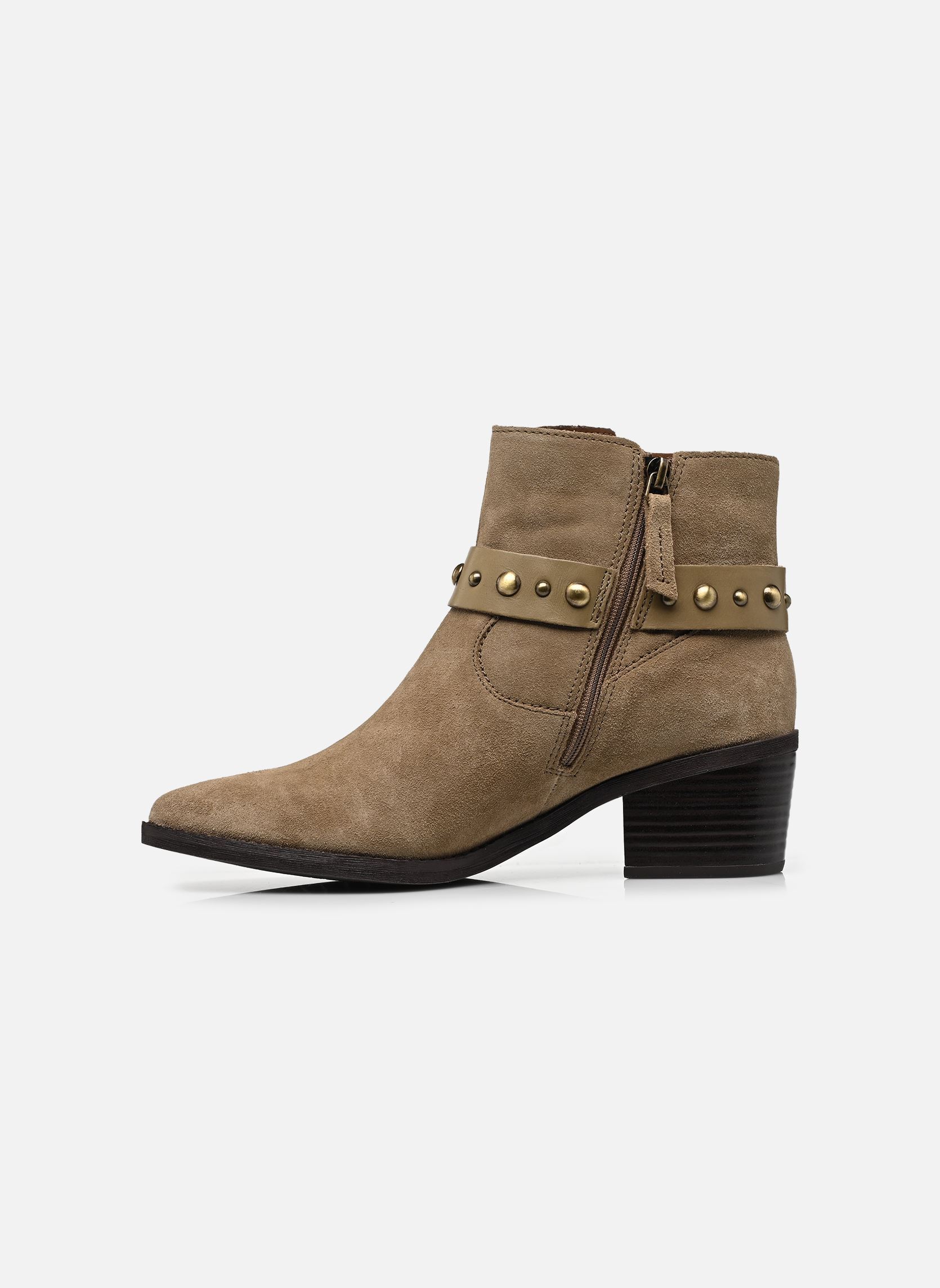 Stiefeletten und Stiefel Morzine Buckle damen braun Clarks Stiefeletten und Stiefel Morzine Buckle damen braun DARK SAND SUEDE