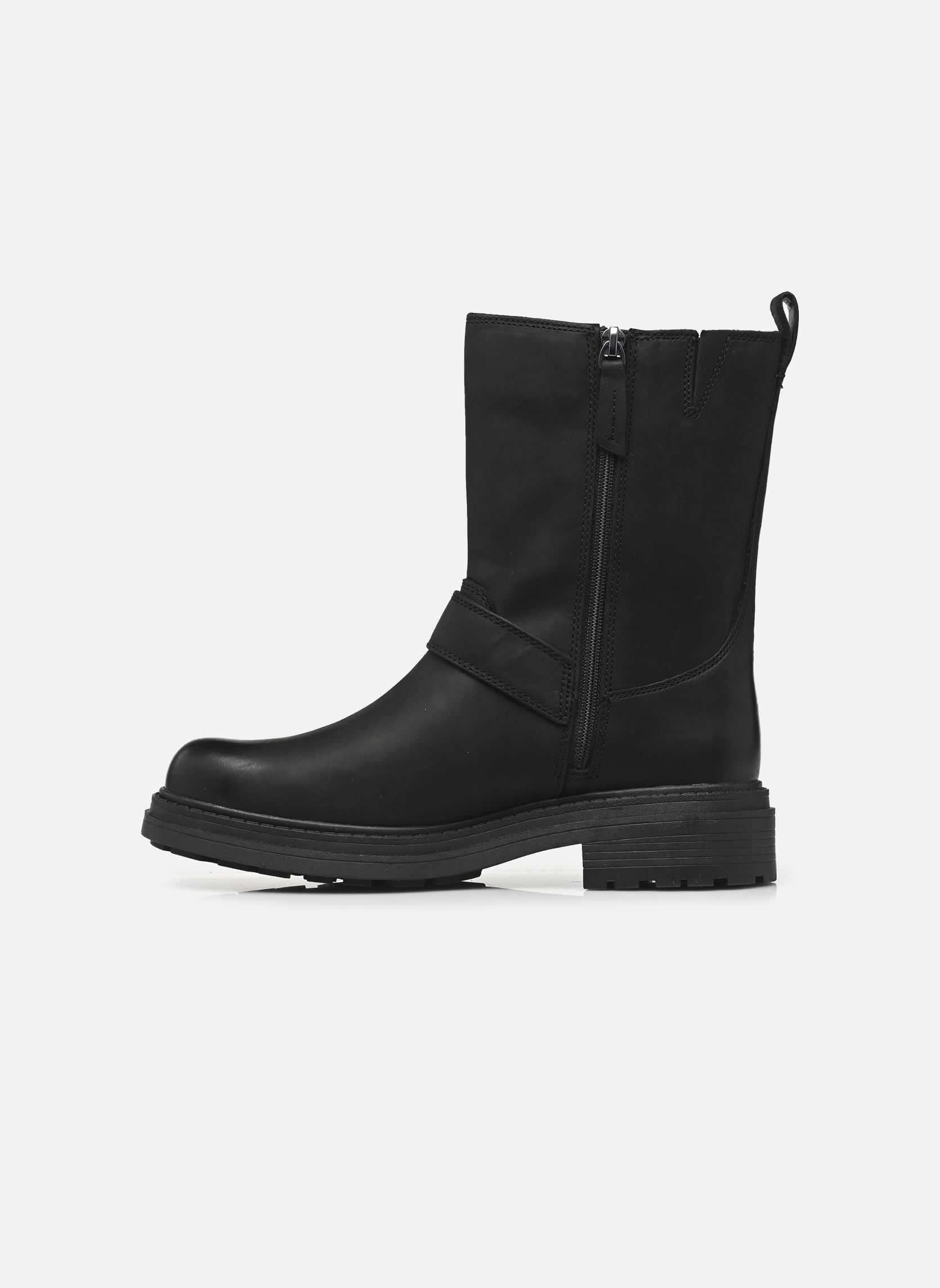 Biker-Stiefeletten Orinoco3 Bay damen schwarz Clarks Biker-Stiefeletten Orinoco3 Bay damen schwarz BLACK LEATHER