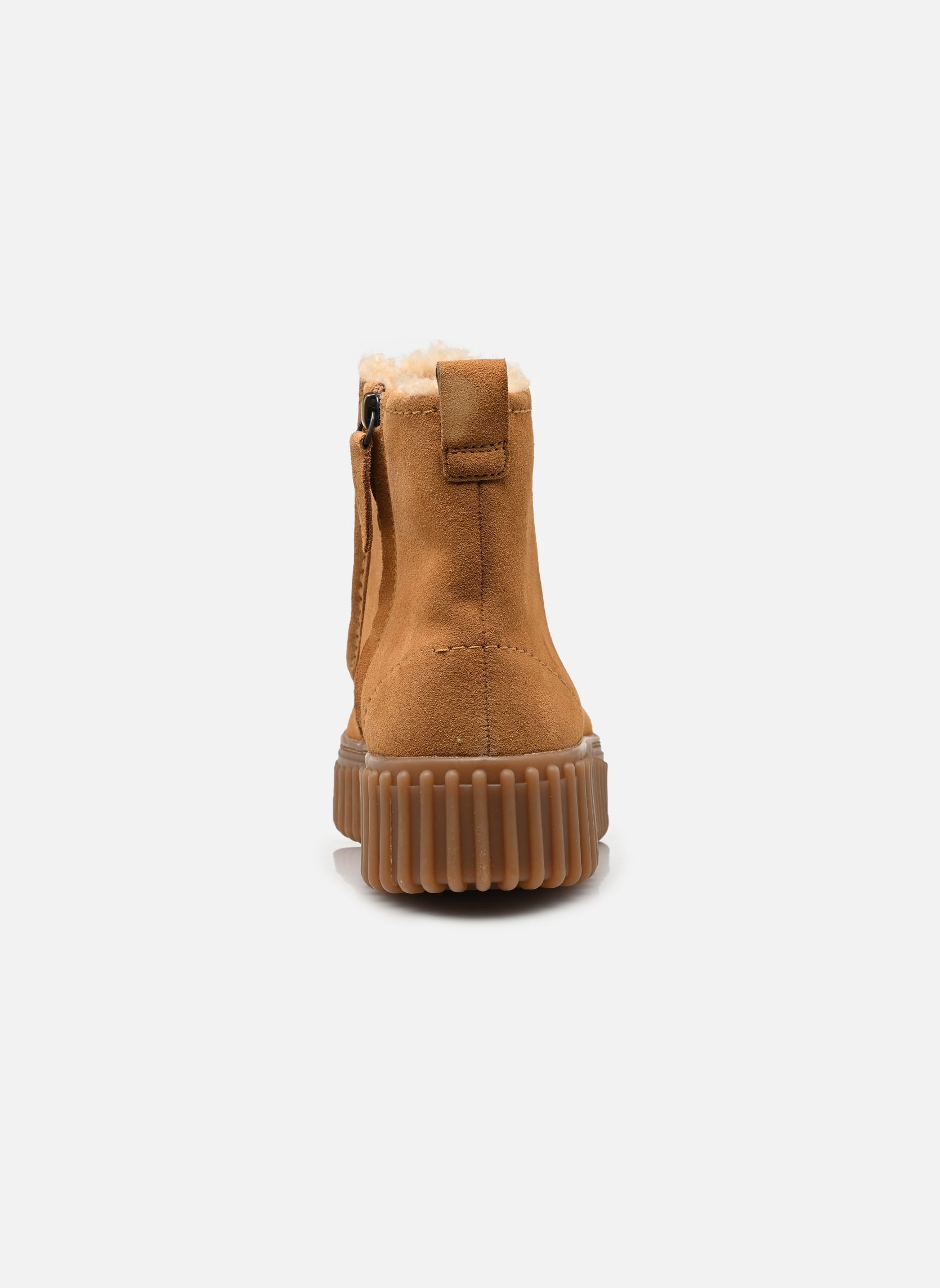 Bottines fourrées Torhill Cozy femme beige Clarks Bottines fourrées Torhill Cozy femme beige LIGHT TAN WLINED