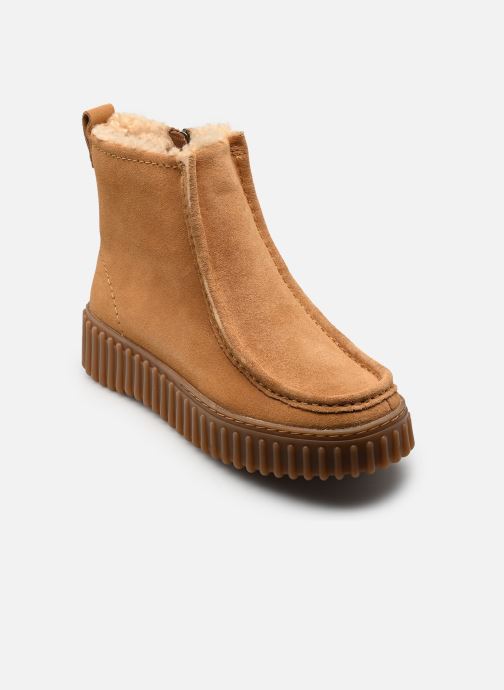 Clarks Bottines fourrées Torhill Cozy femme beige