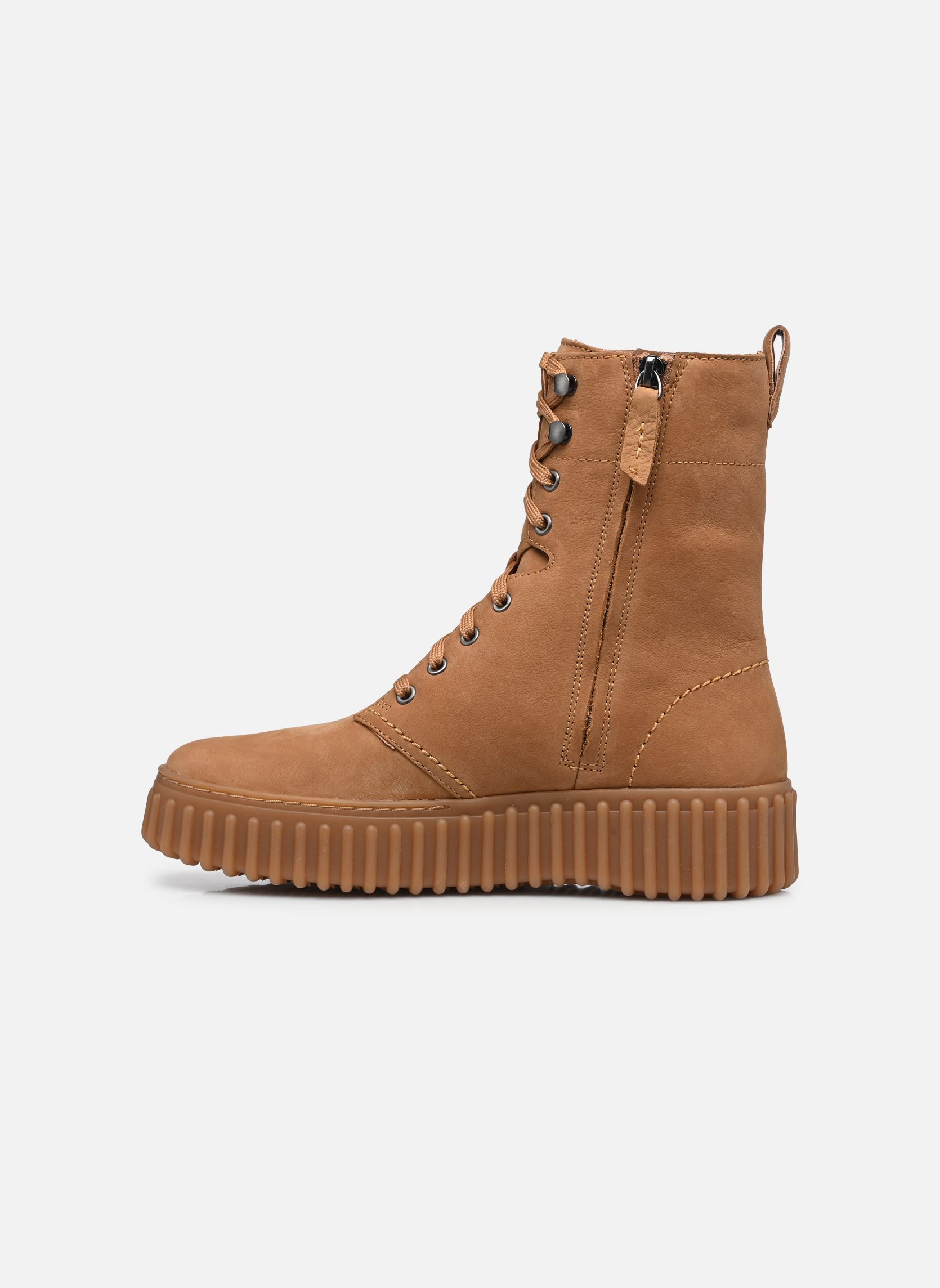 Veterlaarsjes Torhill Style dames beige Clarks Veterlaarsjes Torhill Style dames beige LIGHT TAN LEATHER