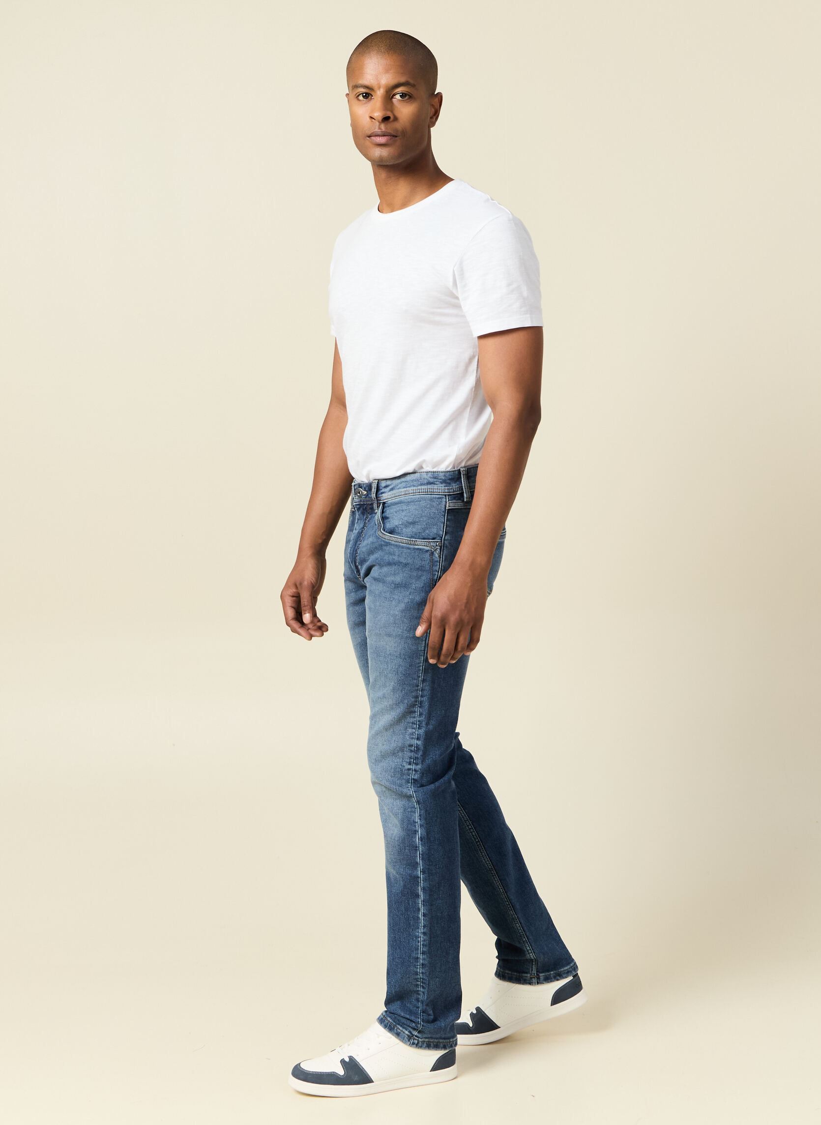 Jeans diritti SOCHI-SPORT uomo blu Bonobo Jeans diritti SOCHI-SPORT uomo blu DENIM STONE